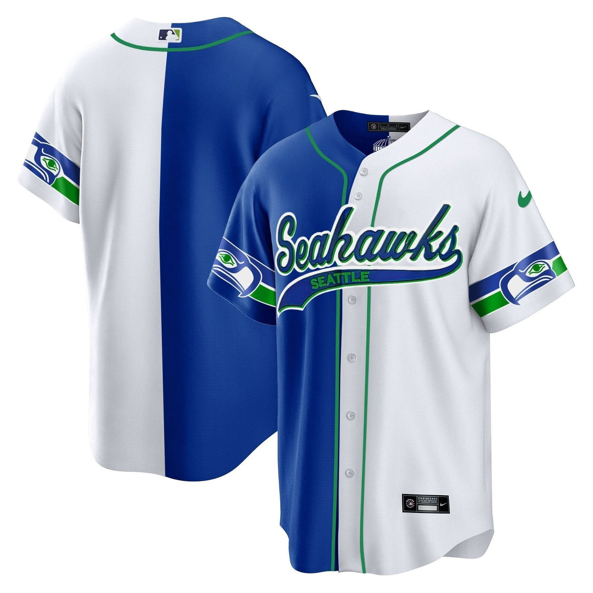 Seahawks Throwback & Gold Cool Base Jersey V2 - All Stitched - image 40