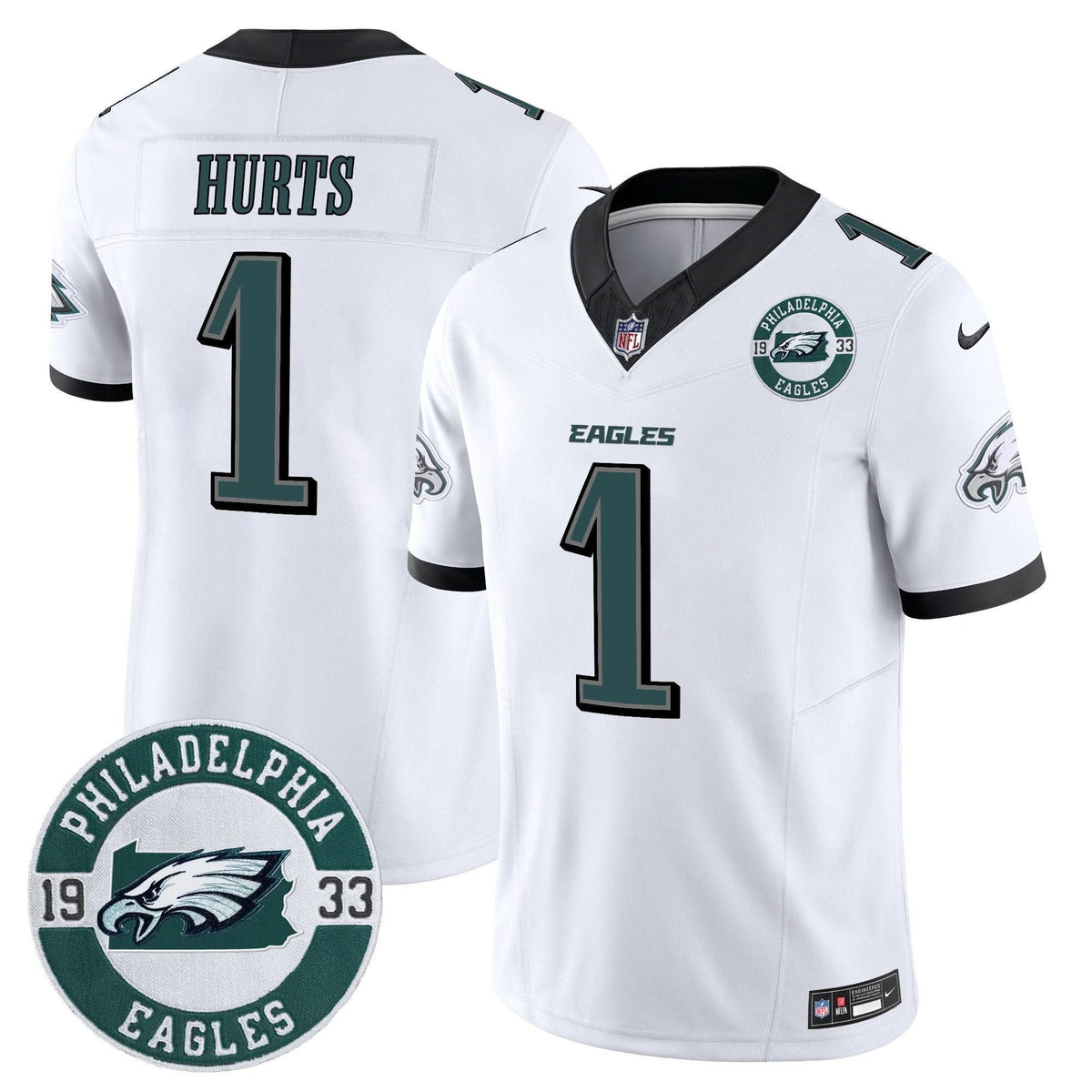 Eagles 2024 Vapor Limited Jersey - Est. 1933 Patch - All Stitched - image 11