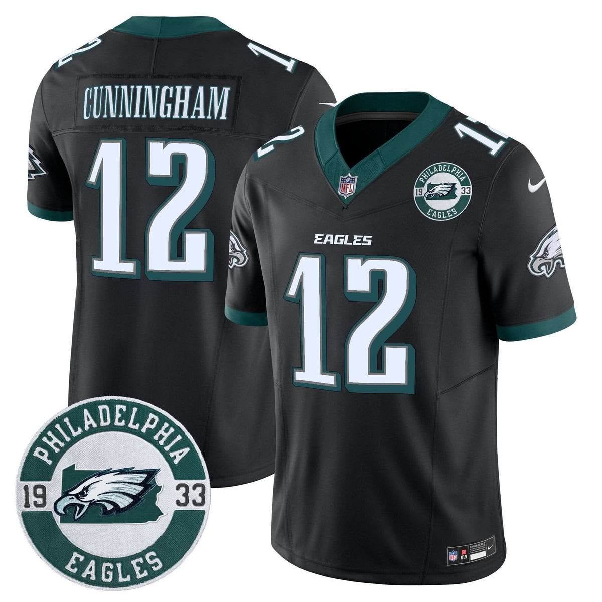 Eagles 2024 Vapor Limited Jersey - Est. 1933 Patch - All Stitched - image 22