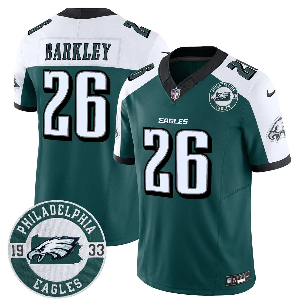 Eagles 2024 Vapor Limited Jersey - Est. 1933 Patch - All Stitched - image 25