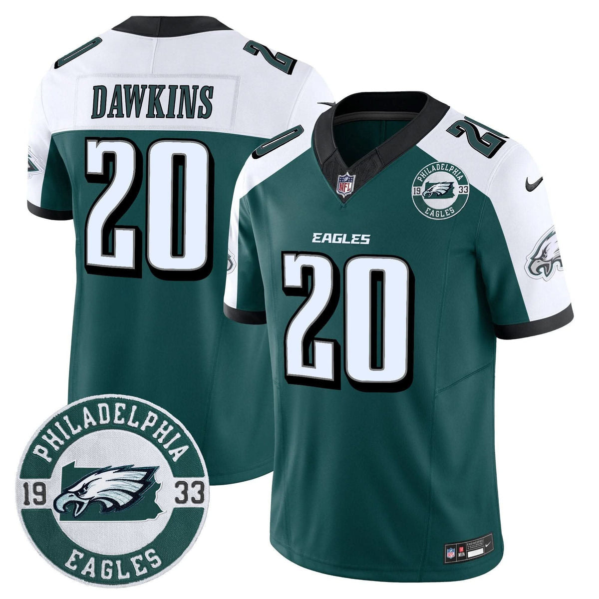 Eagles 2024 Vapor Limited Jersey - Est. 1933 Patch - All Stitched - image 32