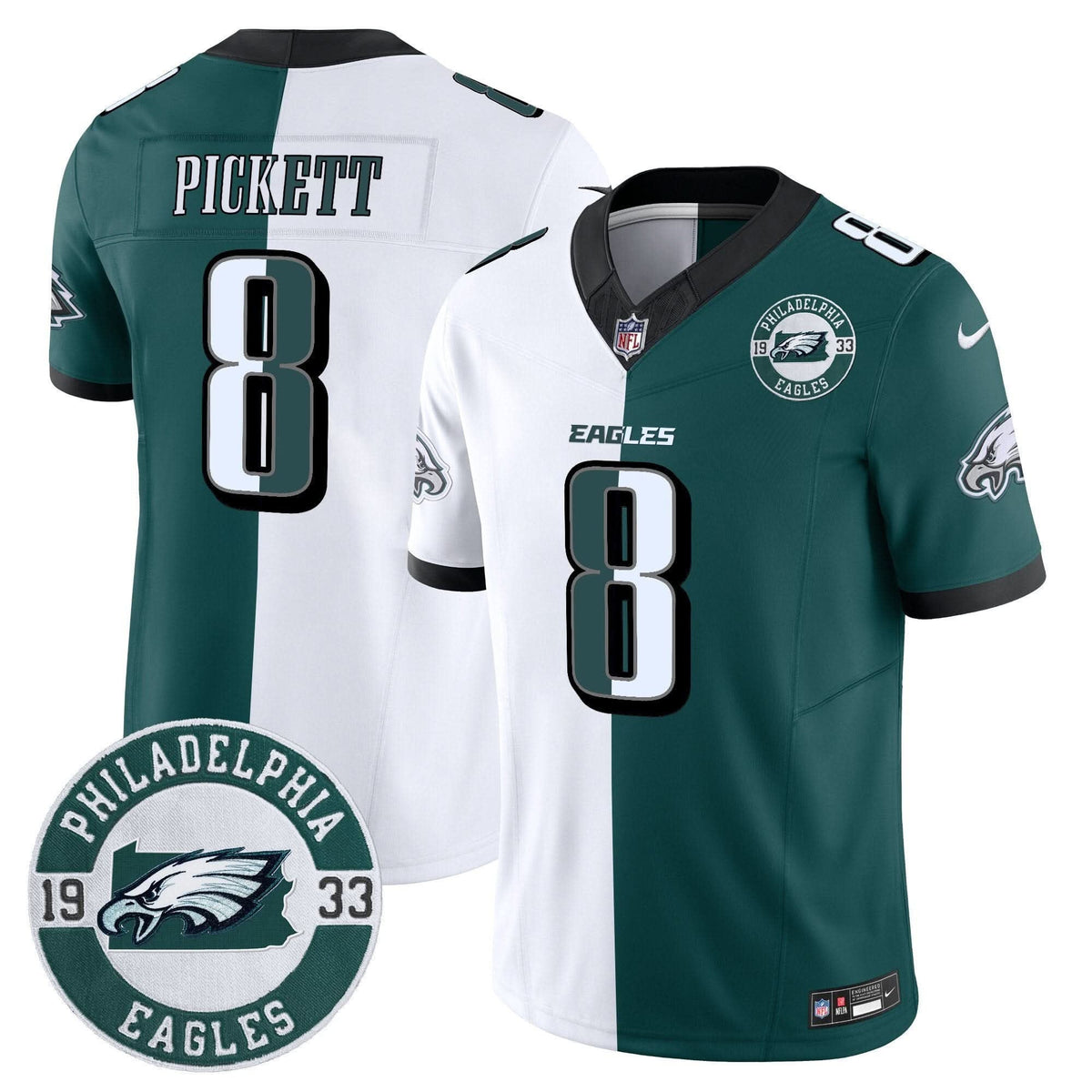 Eagles 2024 Vapor Limited Jersey - Est. 1933 Patch - All Stitched - image 42