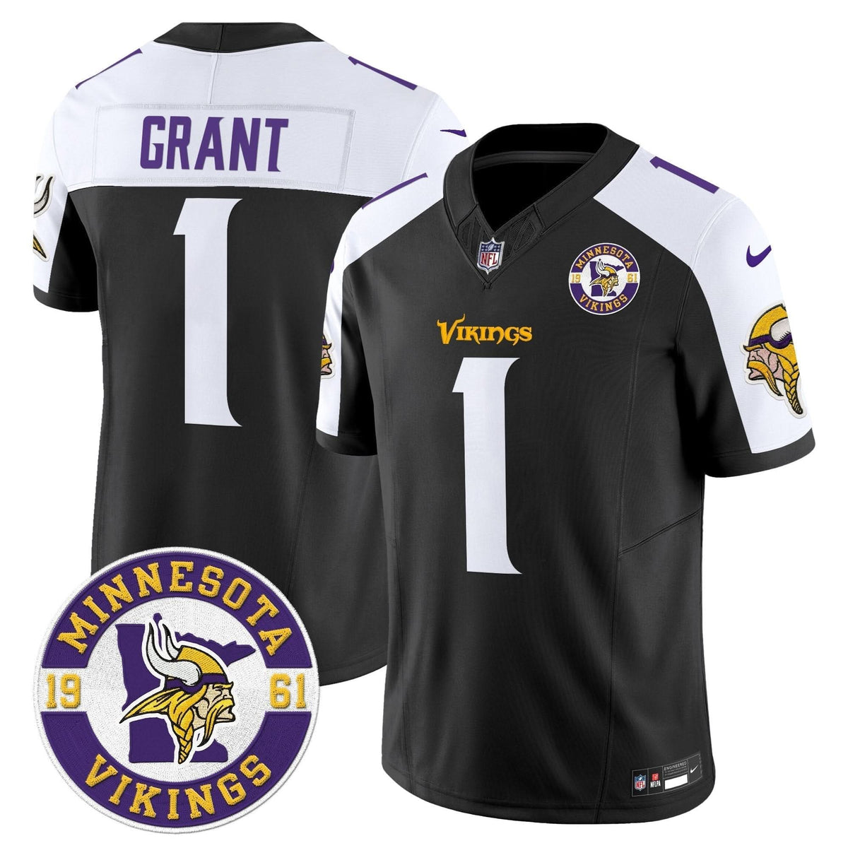 Minnesota Vikings 2024 Vapor Limited Jersey V2 - Est. 1961 Patch - All Stitched - image 15