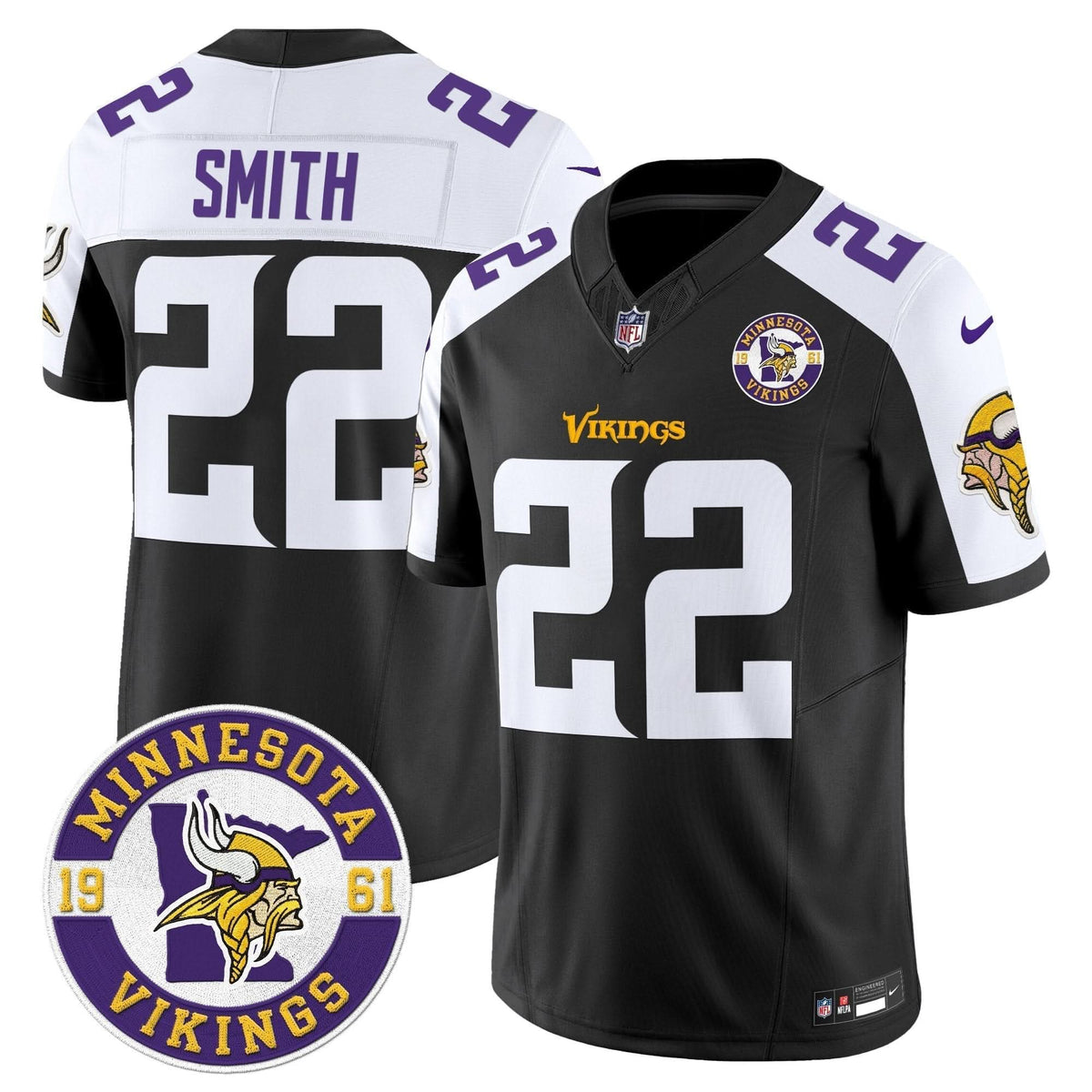 Minnesota Vikings 2024 Vapor Limited Jersey V2 - Est. 1961 Patch - All Stitched - image 16