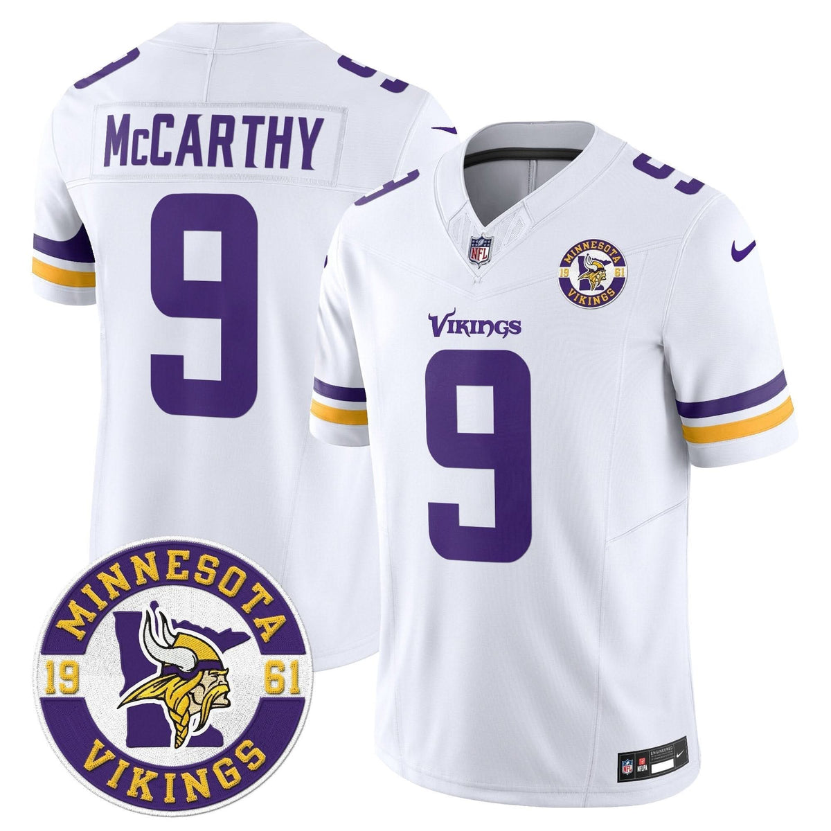 Minnesota Vikings 2024 Vapor Limited Jersey V2 - Est. 1961 Patch - All Stitched - image 30