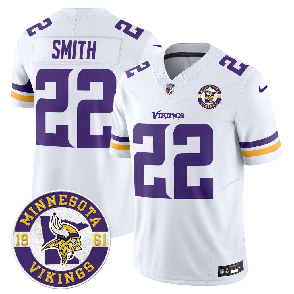 Minnesota Vikings 2024 Vapor Limited Jersey V2 - Est. 1961 Patch - All Stitched - image 34