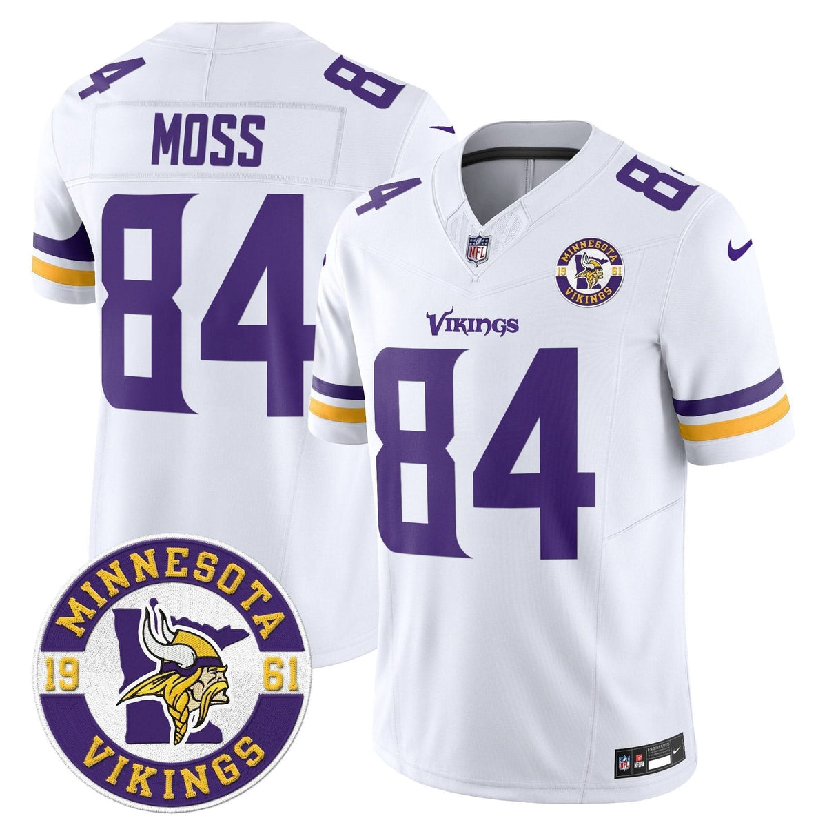 Minnesota Vikings 2024 Vapor Limited Jersey V2 - Est. 1961 Patch - All Stitched - image 36