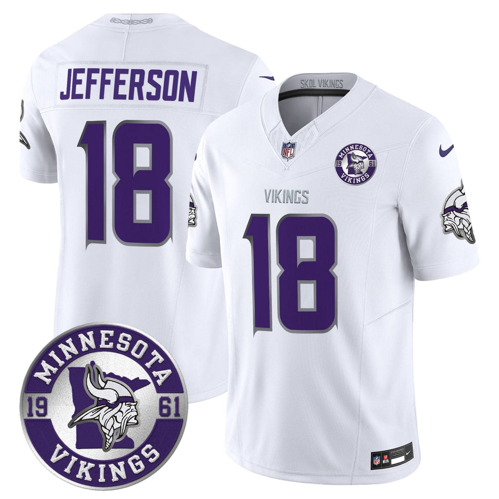 Minnesota Vikings 2024 Vapor Limited Jersey V2 - Est. 1961 Patch - All Stitched - image 38