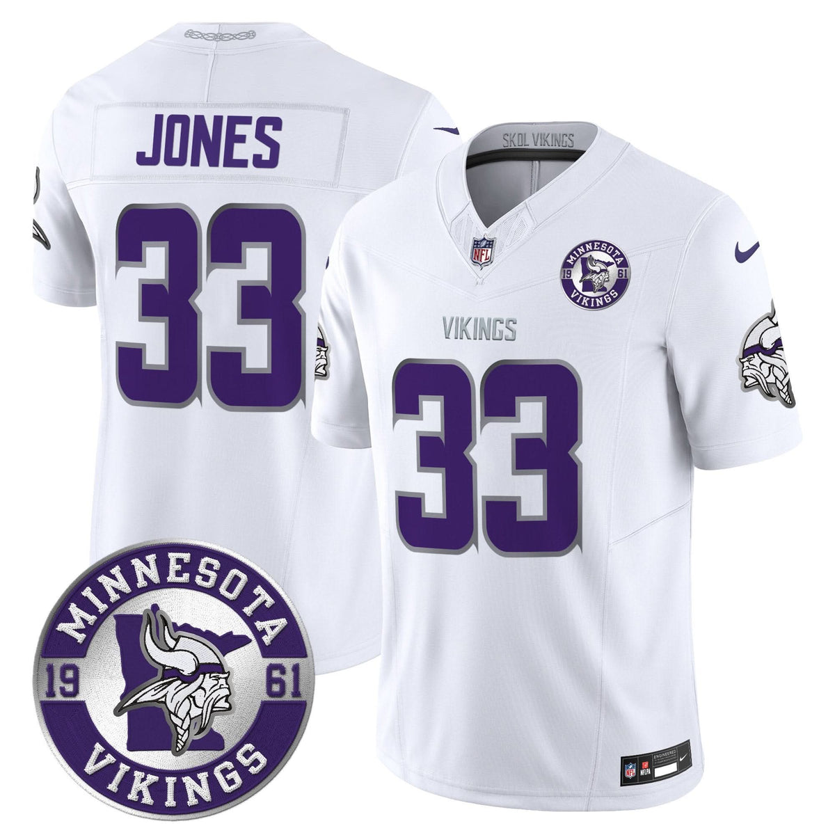 Minnesota Vikings 2024 Vapor Limited Jersey V2 - Est. 1961 Patch - All Stitched - image 41