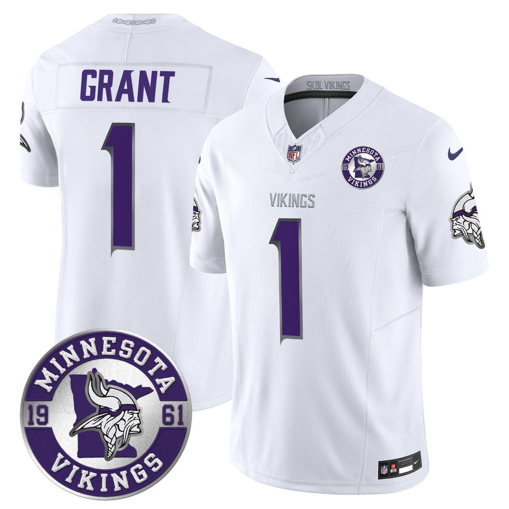 Minnesota Vikings 2024 Vapor Limited Jersey V2 - Est. 1961 Patch - All Stitched - image 42