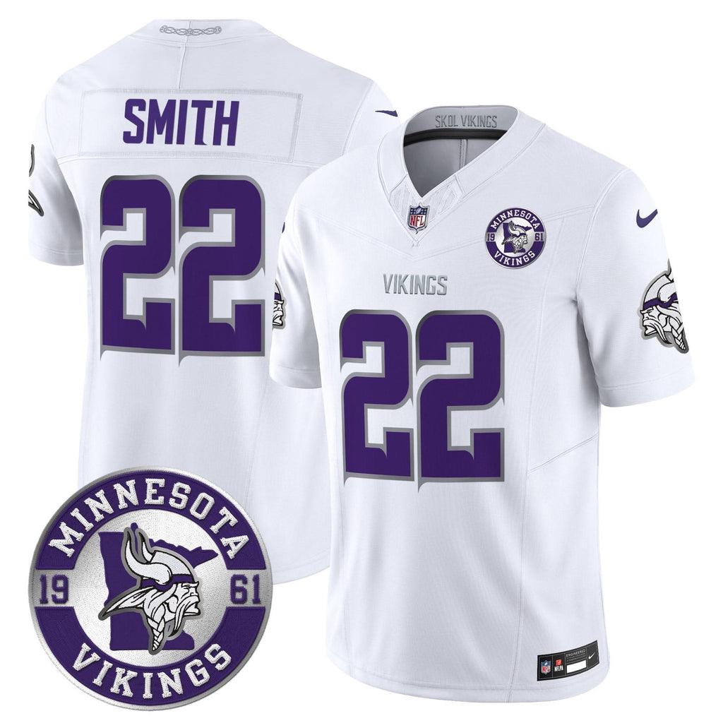 Minnesota Vikings 2024 Vapor Limited Jersey V2 - Est. 1961 Patch - All Stitched - image 43