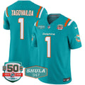 Dolphins 50th & Don Shula 347 Memorial Patch Vapor Limited Jersey - All Stitched - image 1