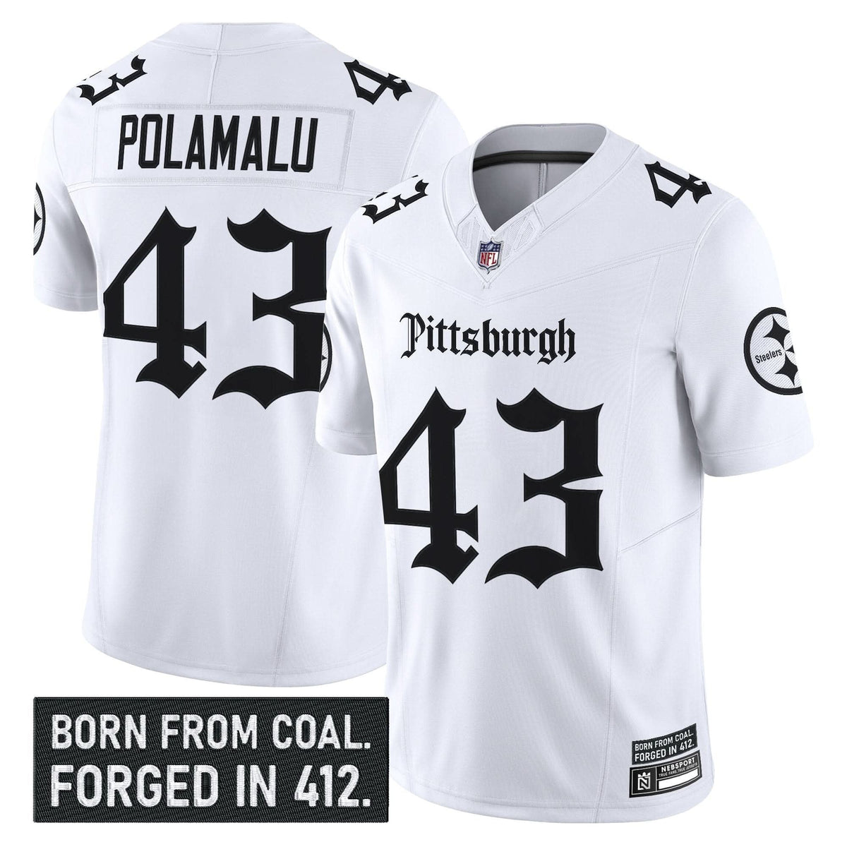 Pittsburgh Steelers 'Gothic Steel City Edition' Vapor Limited Jersey - All Stitched - image 17