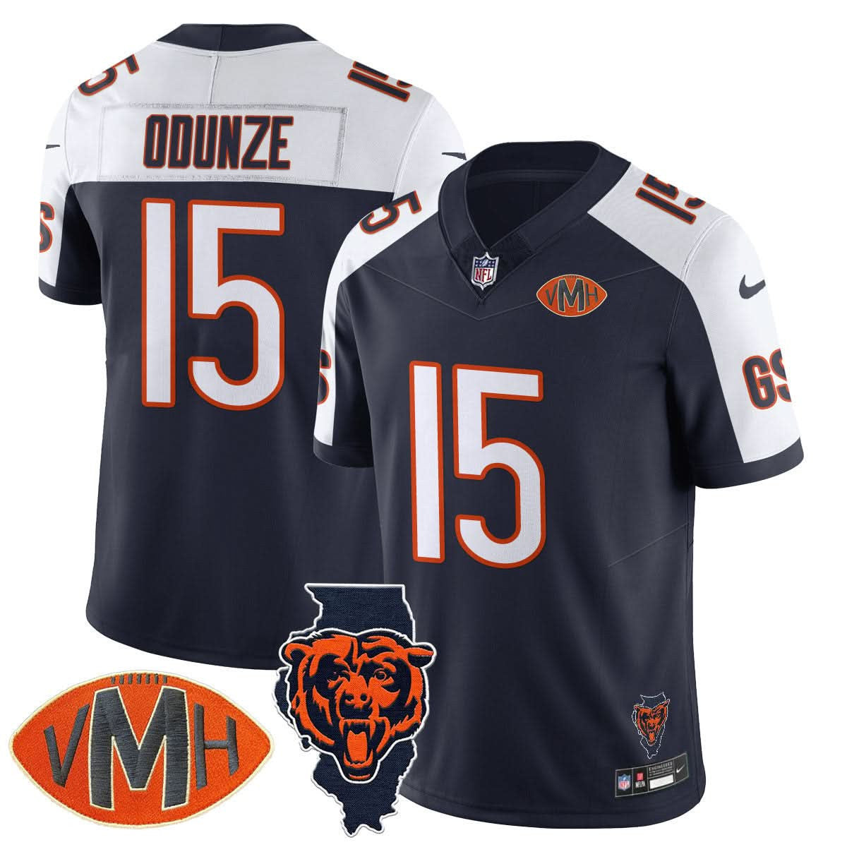 Chicago Bears Honor Virginia Halas McCaskey Jersey - All Stitched - image 2