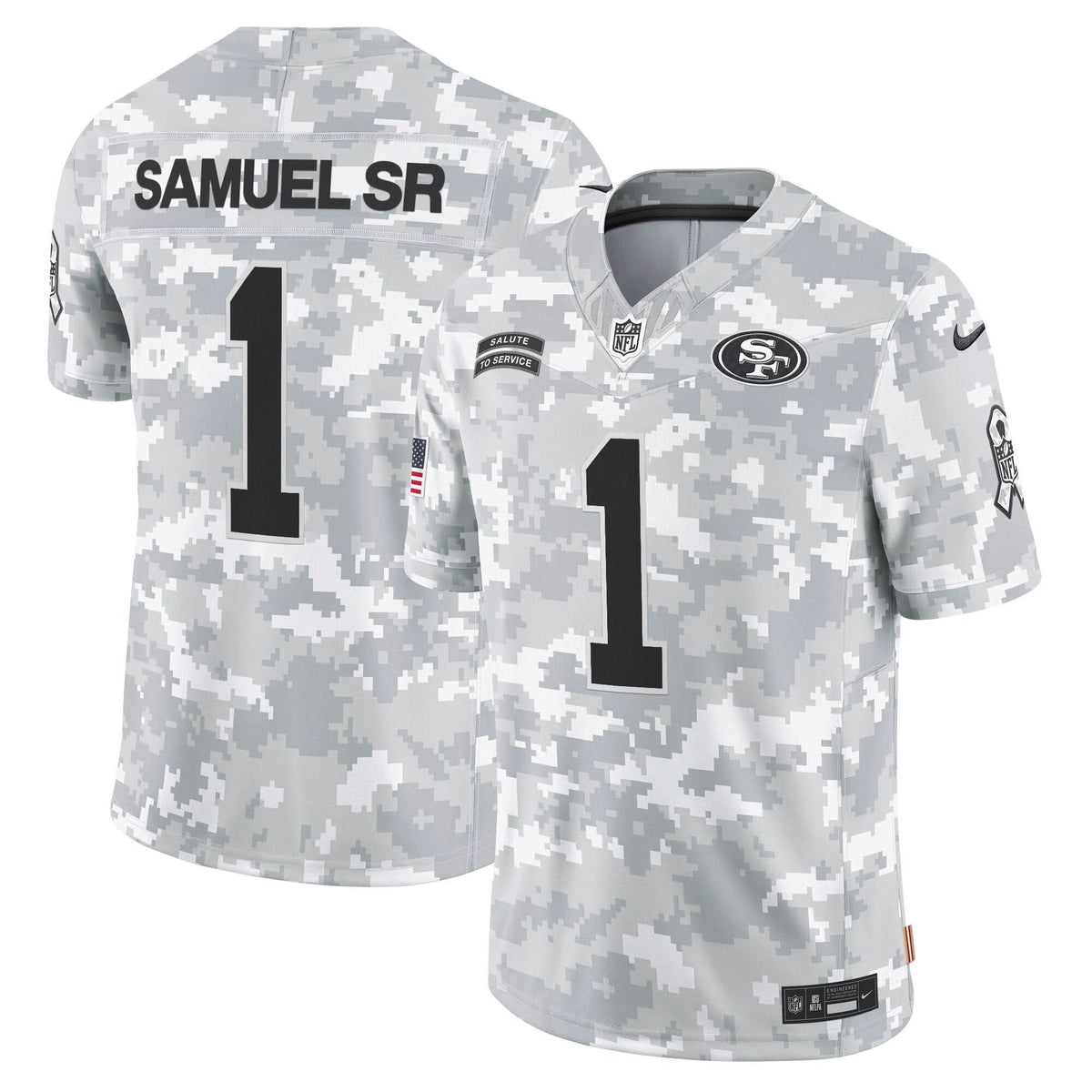 49ers 2024 Salute to Service Vapor Limited Jersey - All stitched - image 2