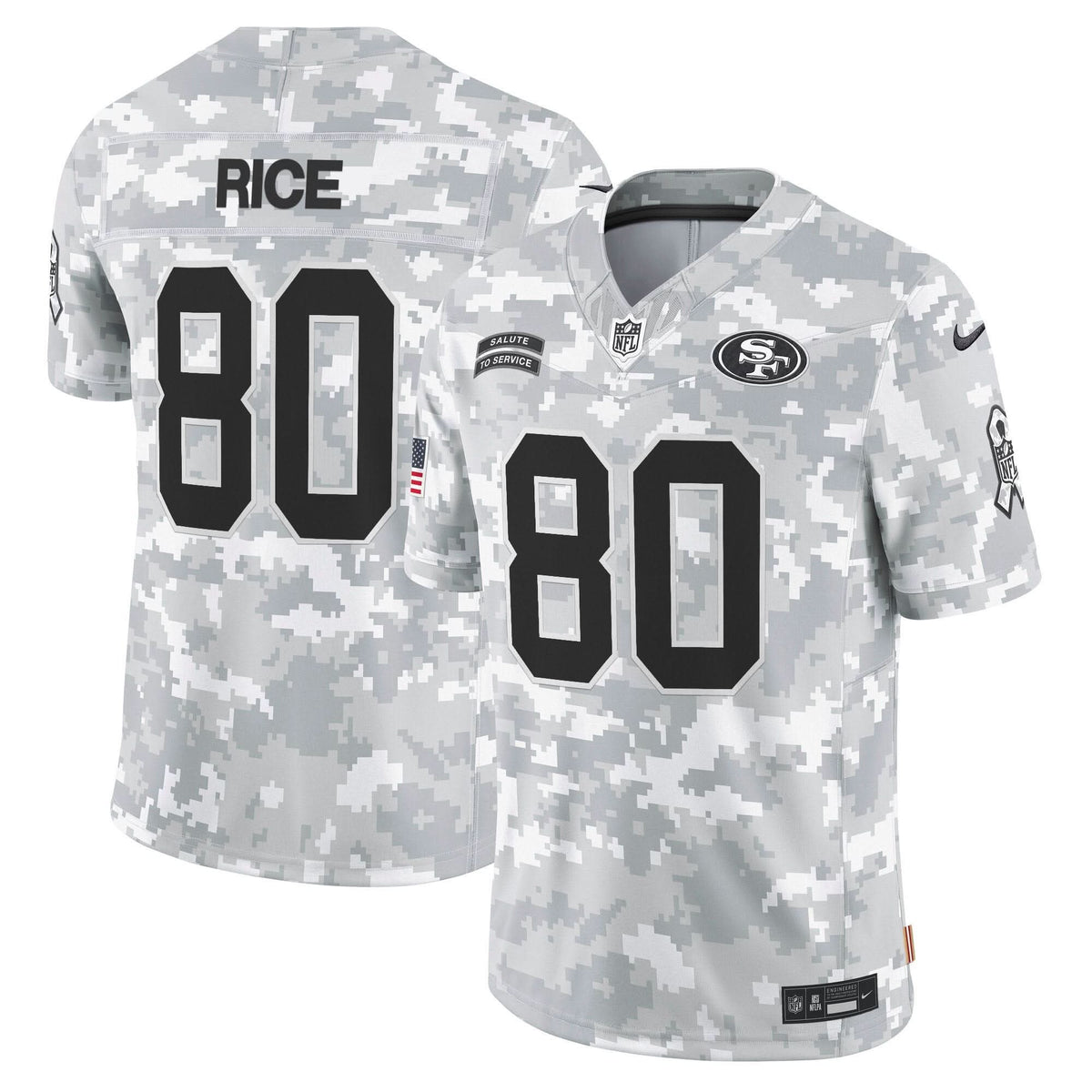 49ers 2024 Salute to Service Vapor Limited Jersey - All stitched - image 6