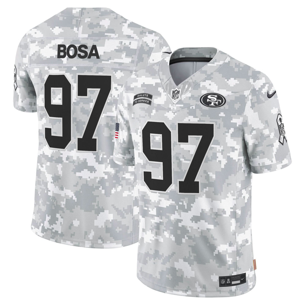 49ers 2024 Salute to Service Vapor Limited Jersey - All stitched - image 7