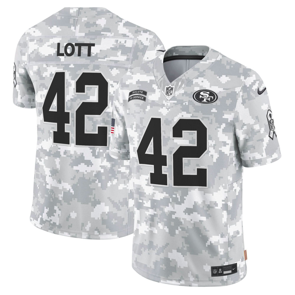 49ers 2024 Salute to Service Vapor Limited Jersey - All stitched - image 9