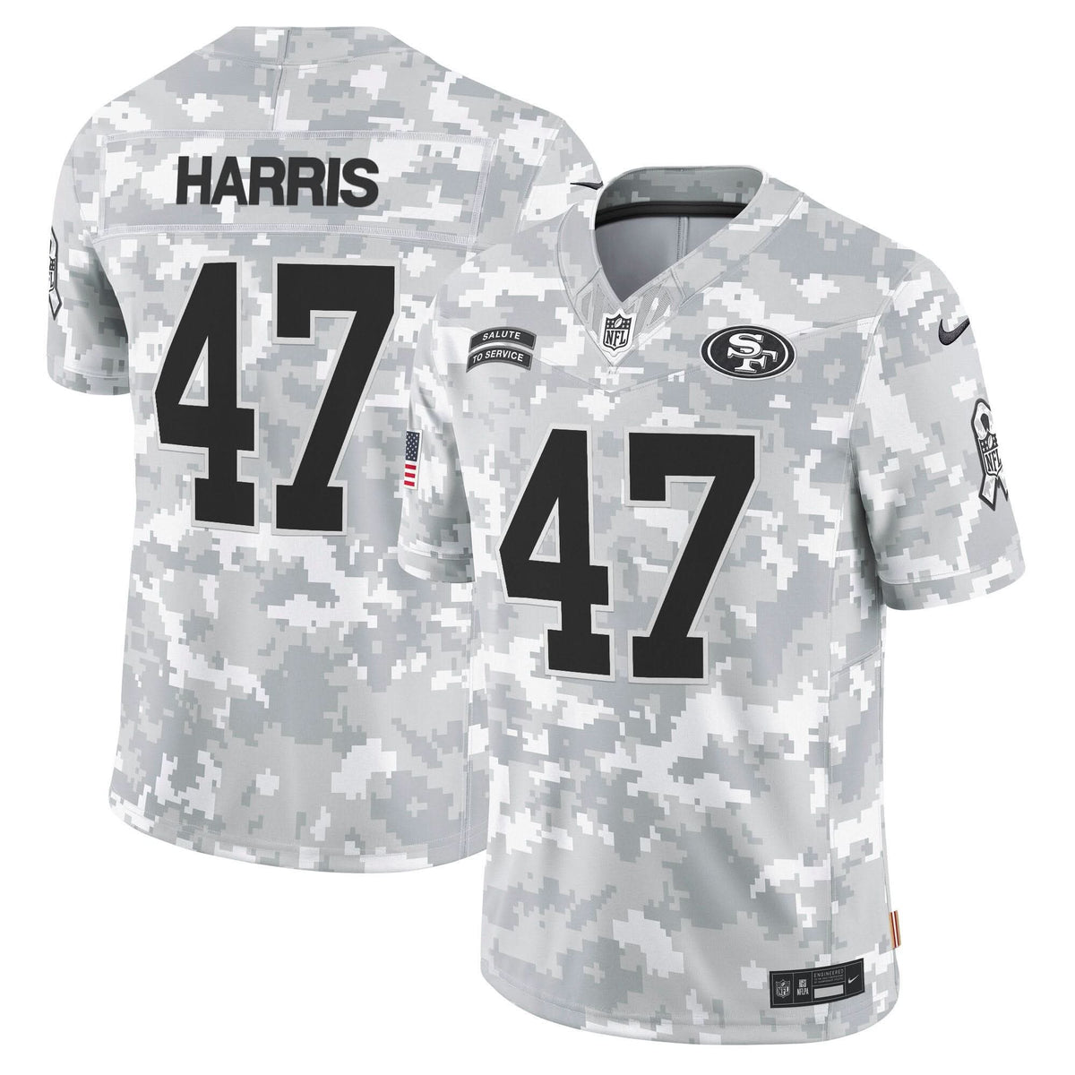 49ers 2024 Salute to Service Vapor Limited Jersey - All stitched - image 12