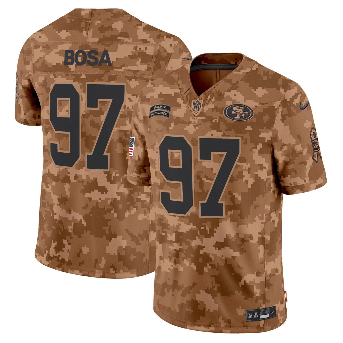 49ers 2024 Salute to Service Vapor Limited Jersey - All stitched - image 19