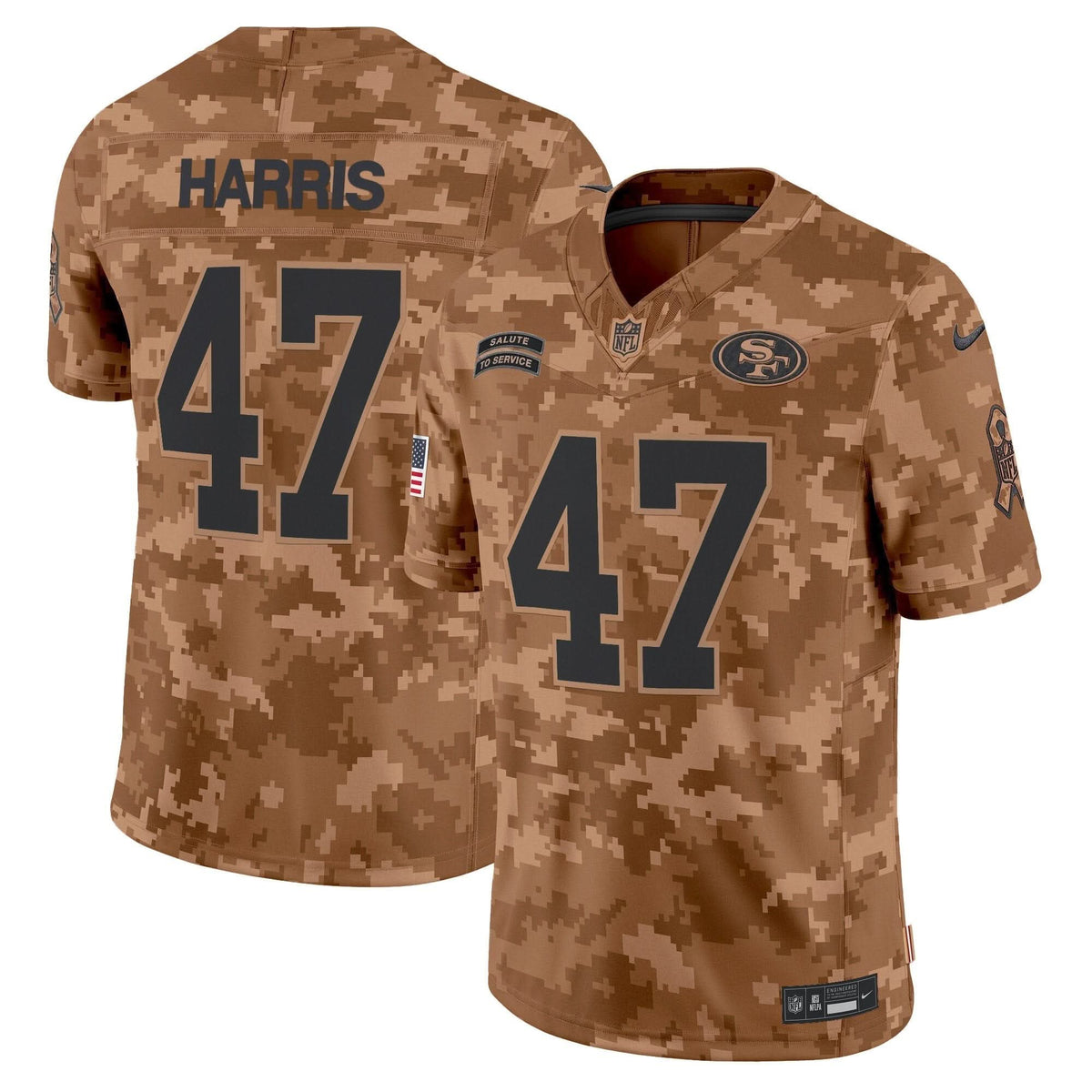 49ers 2024 Salute to Service Vapor Limited Jersey - All stitched - image 24