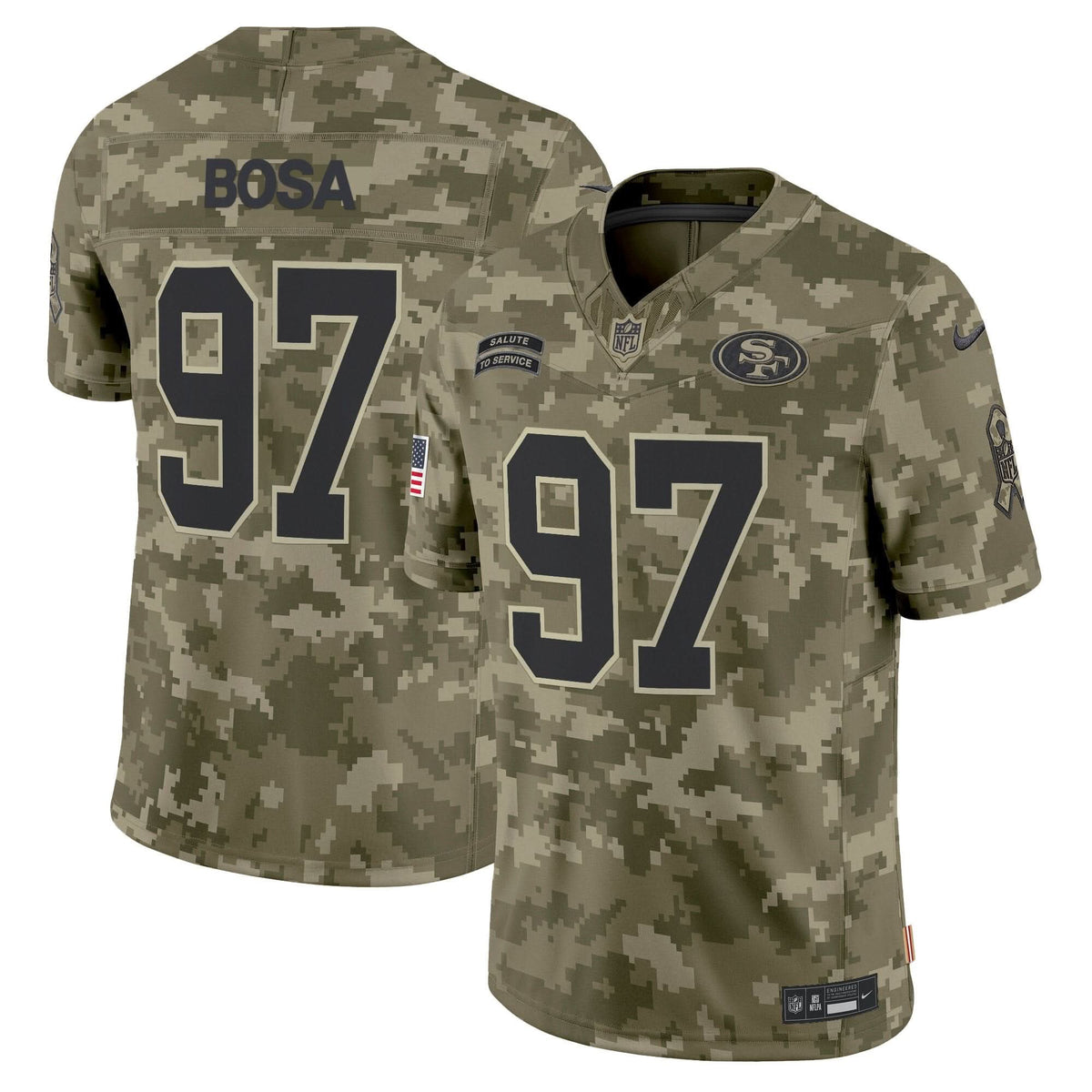 49ers 2024 Salute to Service Vapor Limited Jersey - All stitched - image 31