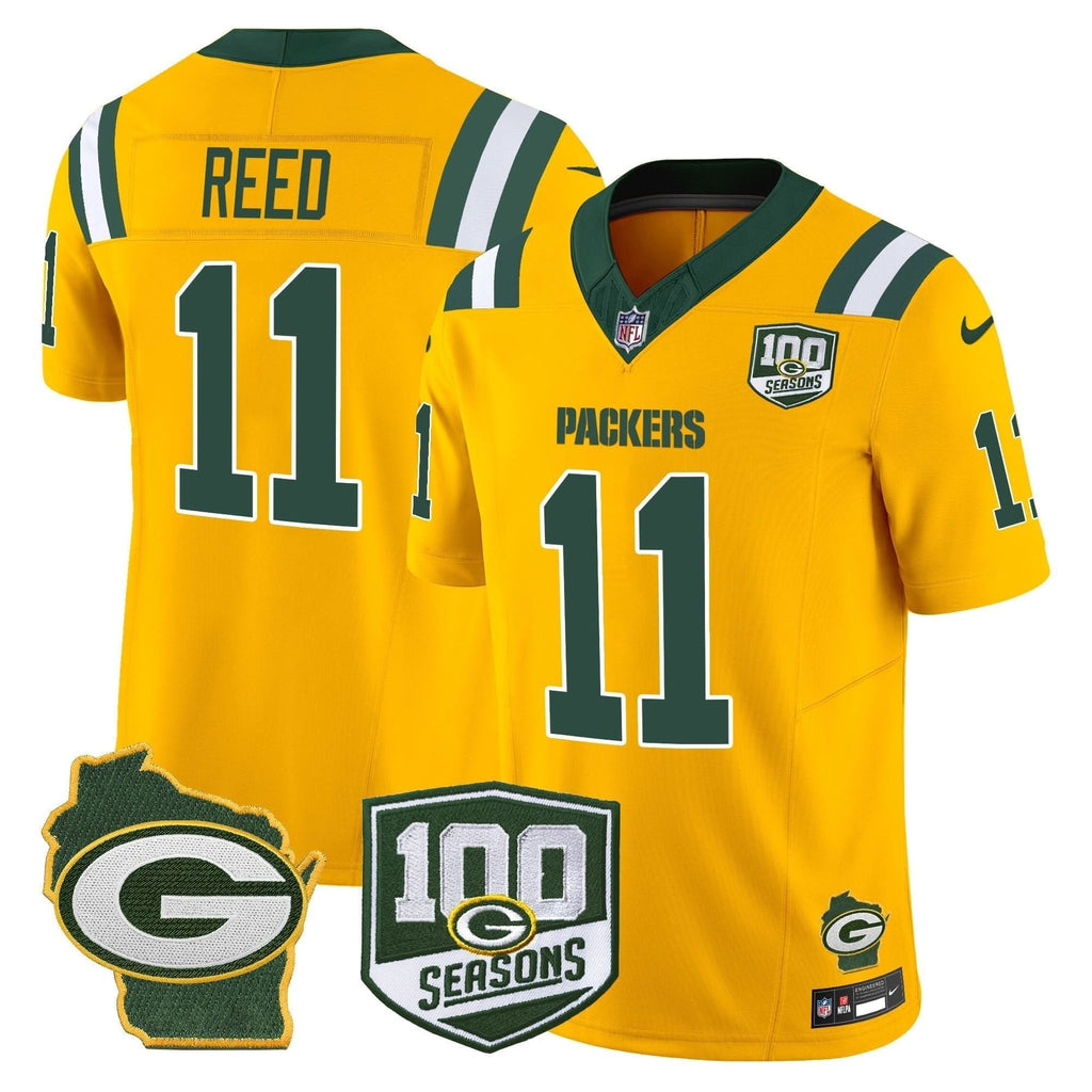 Packers 100th Season & Home Patch Vapor Limited Jersey - All Stitched - image 39