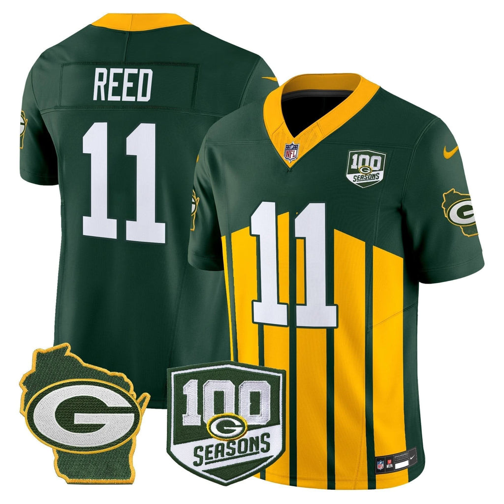Packers 100th Season & Home Patch Vapor Limited Jersey - All Stitched - image 46