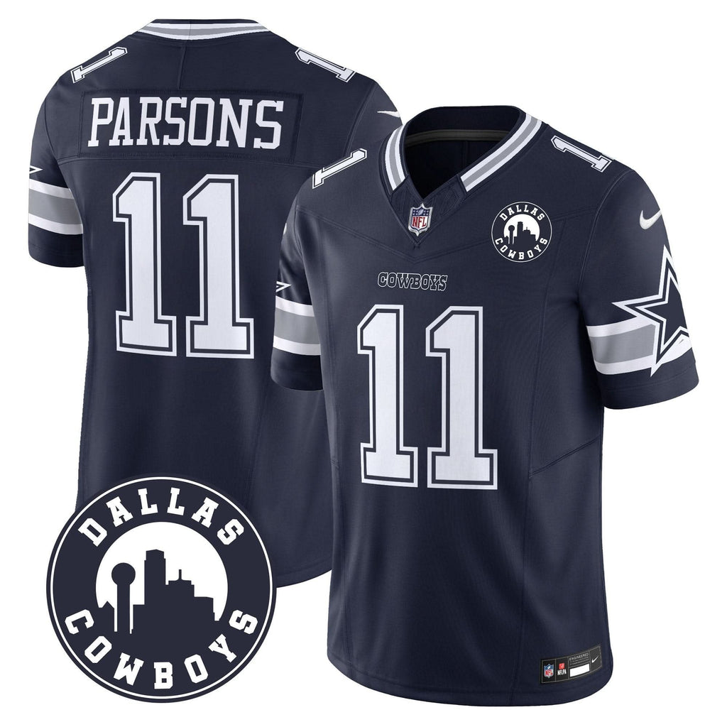 Cowboys "Dallas City" Patch Vapor Limited Jersey - All Stitched - image 1