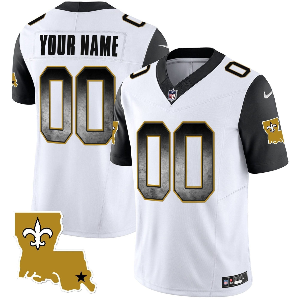 Saints 1987 Legacy Arch Smoke Custom Jersey - All Stitched - image 6