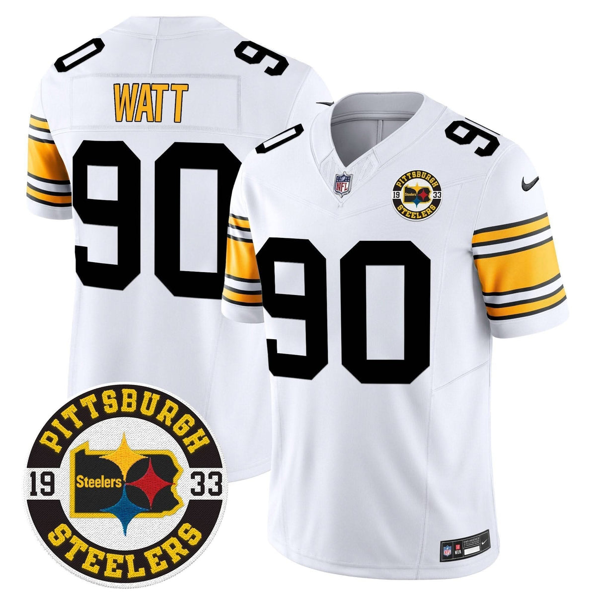 Steelers 2024 Vapor Limited Jersey - Est 1933 Patch - All Stitched - image 11