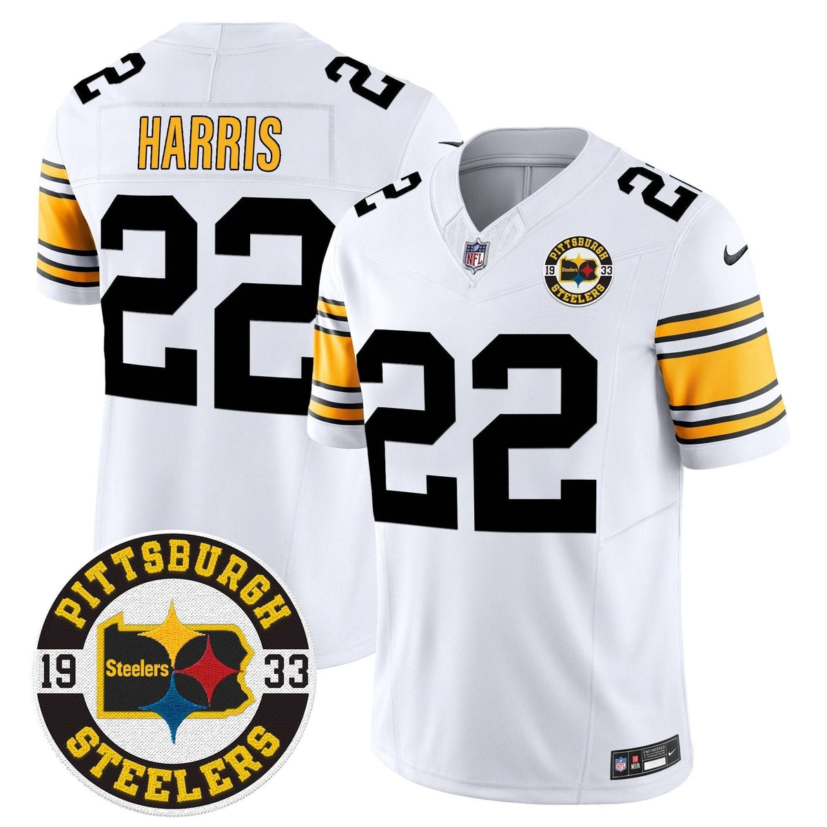 Steelers 2024 Vapor Limited Jersey - Est 1933 Patch - All Stitched - image 13