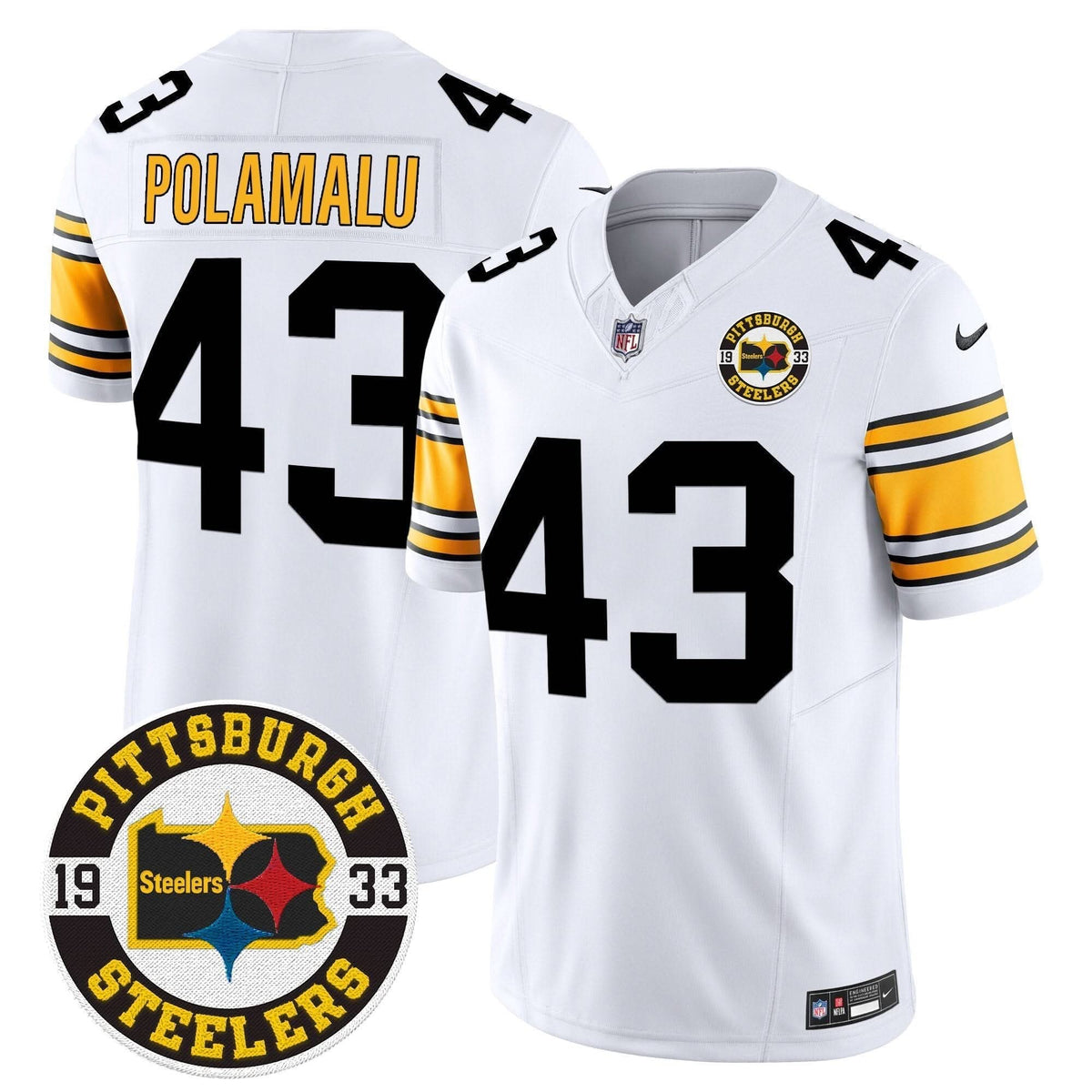 Steelers 2024 Vapor Limited Jersey - Est 1933 Patch - All Stitched - image 14