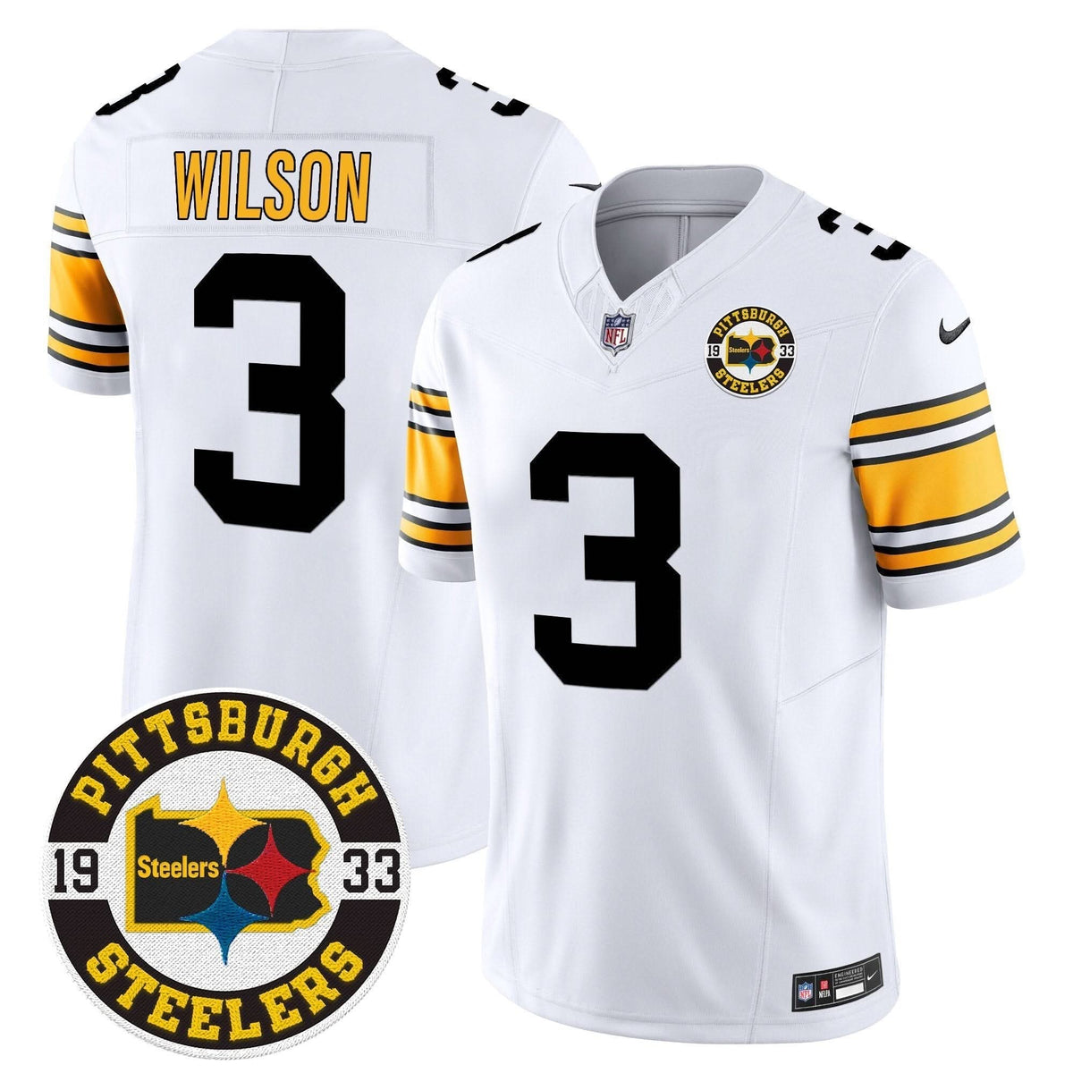 Steelers 2024 Vapor Limited Jersey - Est 1933 Patch - All Stitched - image 18