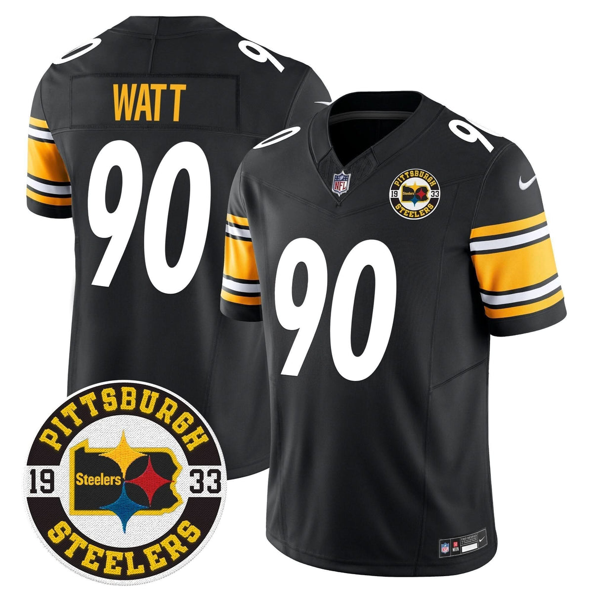 Steelers 2024 Vapor Limited Jersey - Est 1933 Patch - All Stitched - image 20