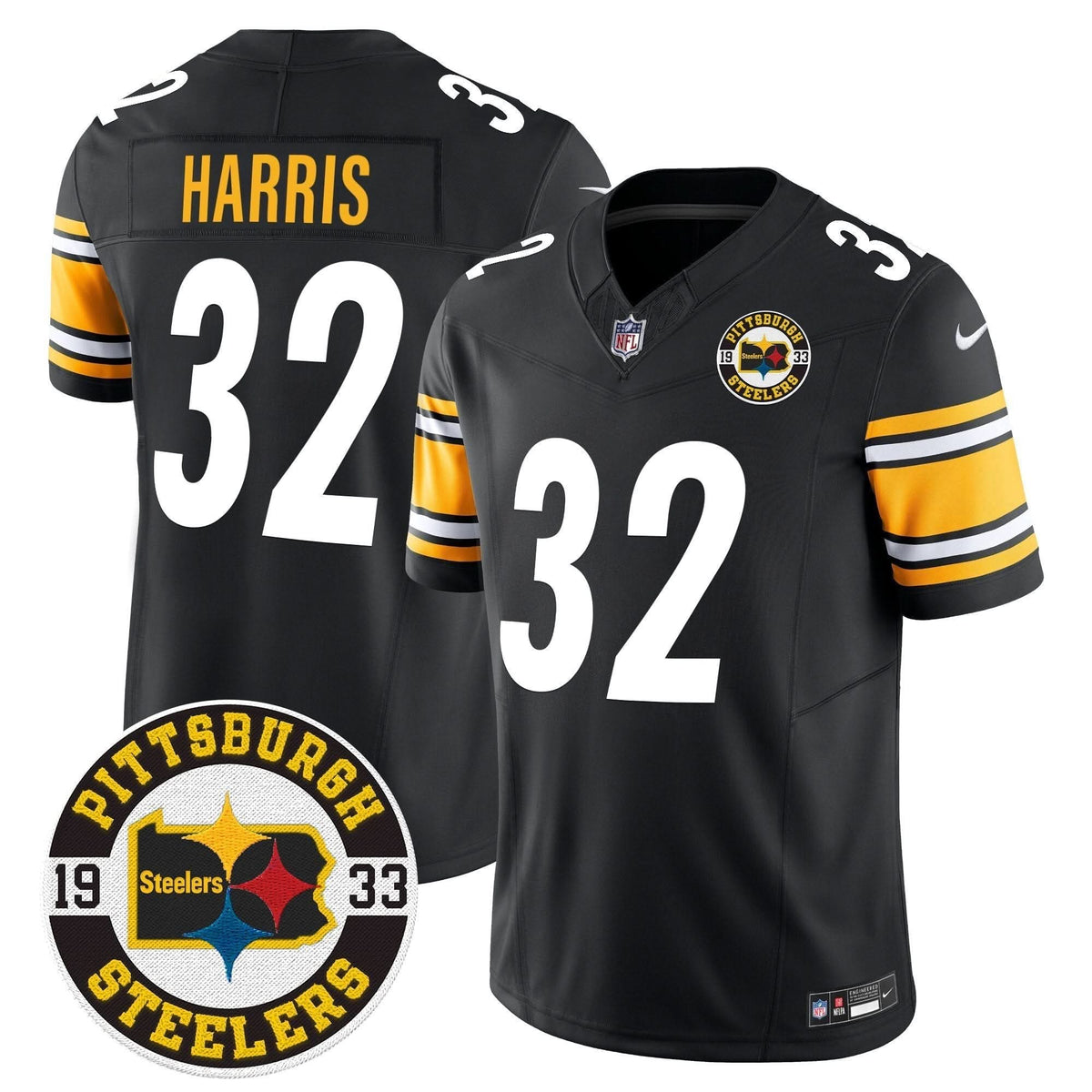 Steelers 2024 Vapor Limited Jersey - Est 1933 Patch - All Stitched - image 25