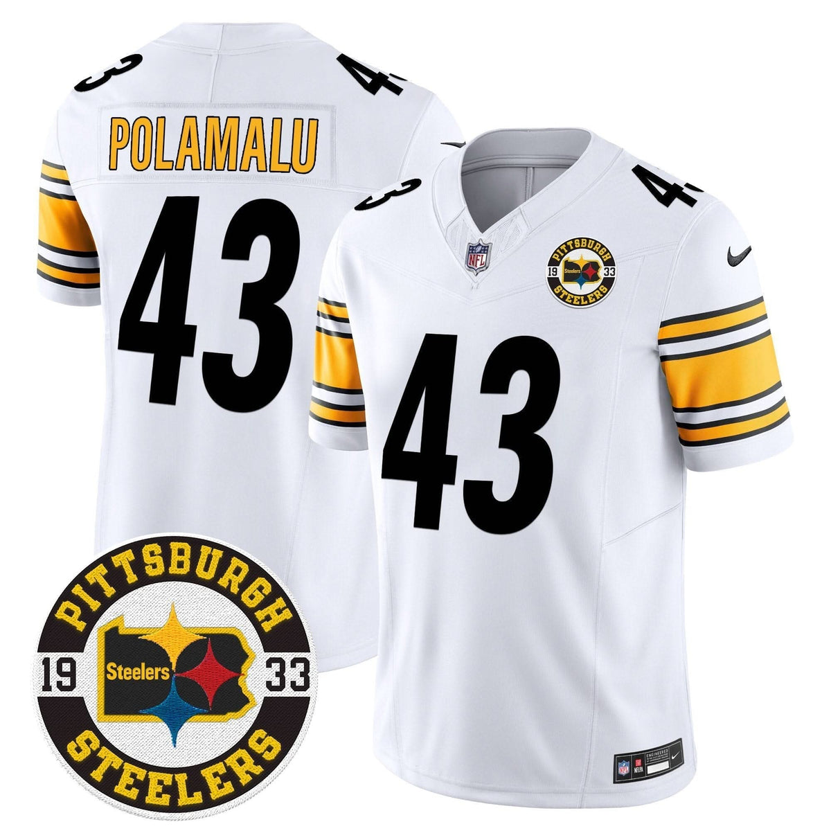 Steelers 2024 Vapor Limited Jersey - Est 1933 Patch - All Stitched - image 32