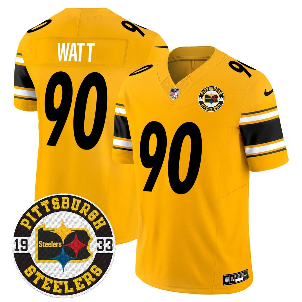 Steelers 2024 Vapor Limited Jersey - Est 1933 Patch - All Stitched - image 38