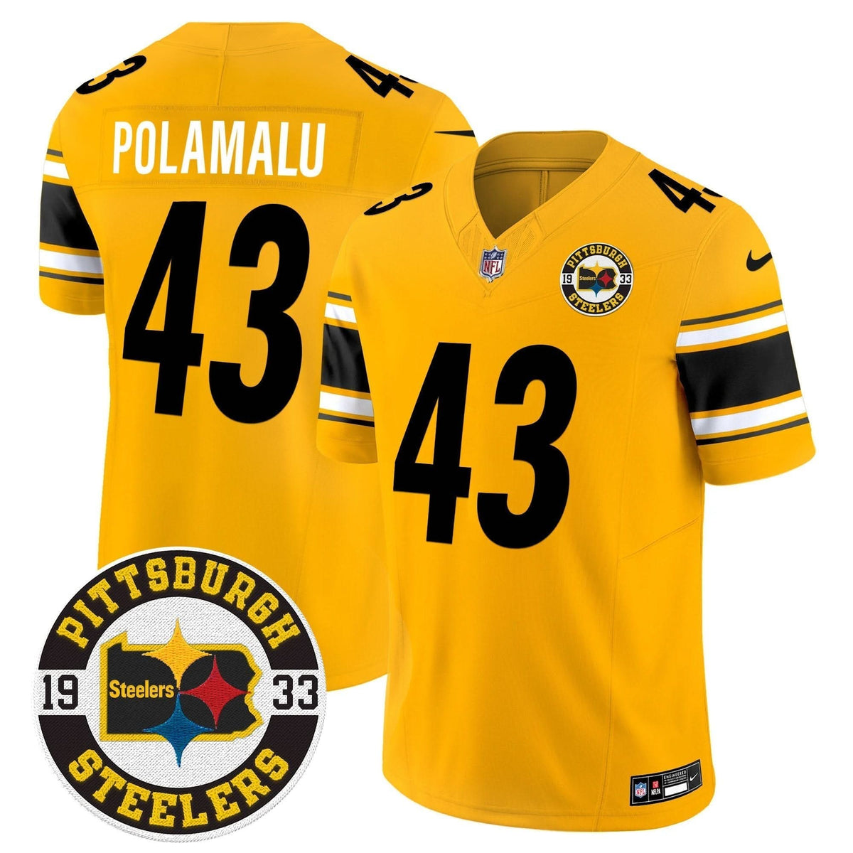 Steelers 2024 Vapor Limited Jersey - Est 1933 Patch - All Stitched - image 41