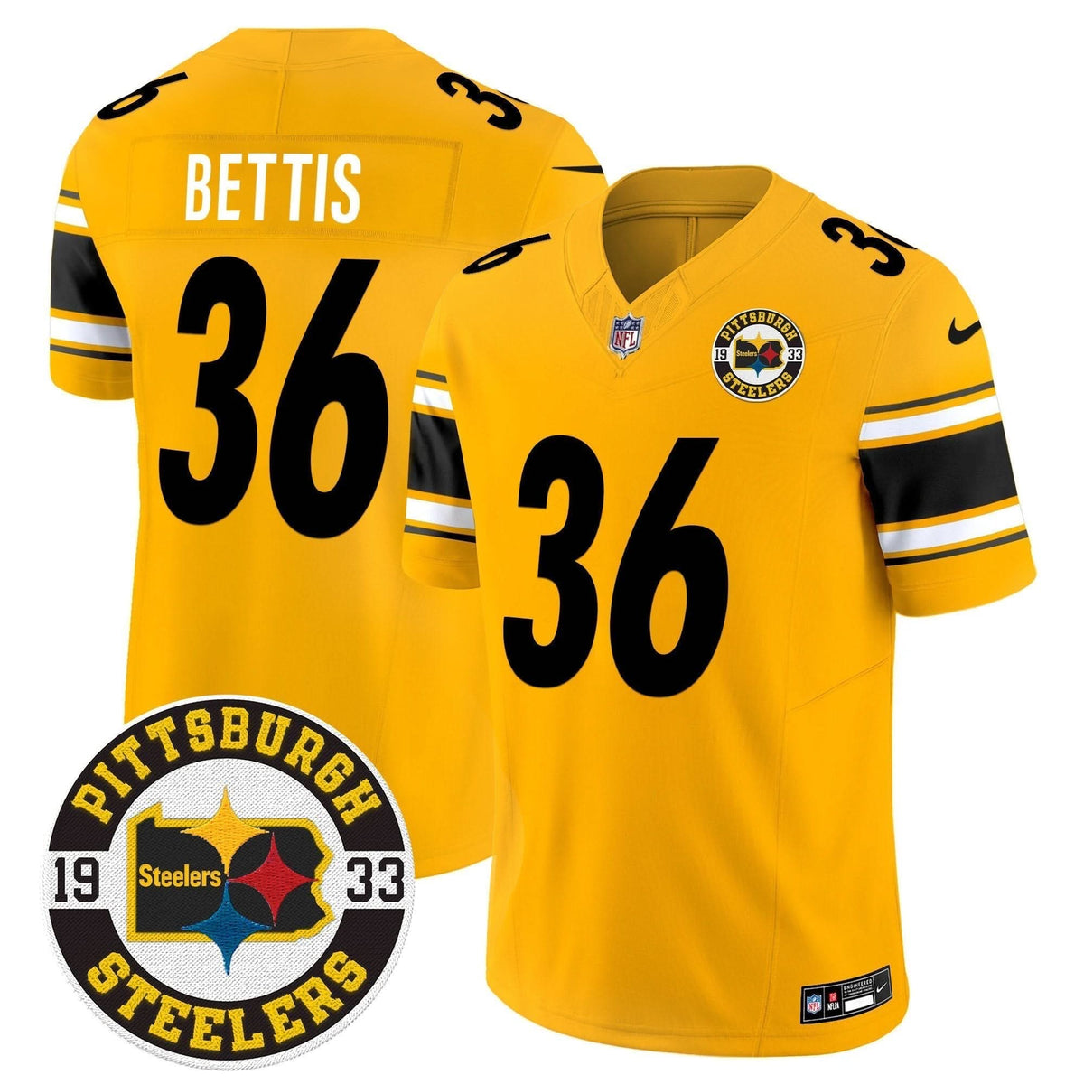 Steelers 2024 Vapor Limited Jersey - Est 1933 Patch - All Stitched - image 44
