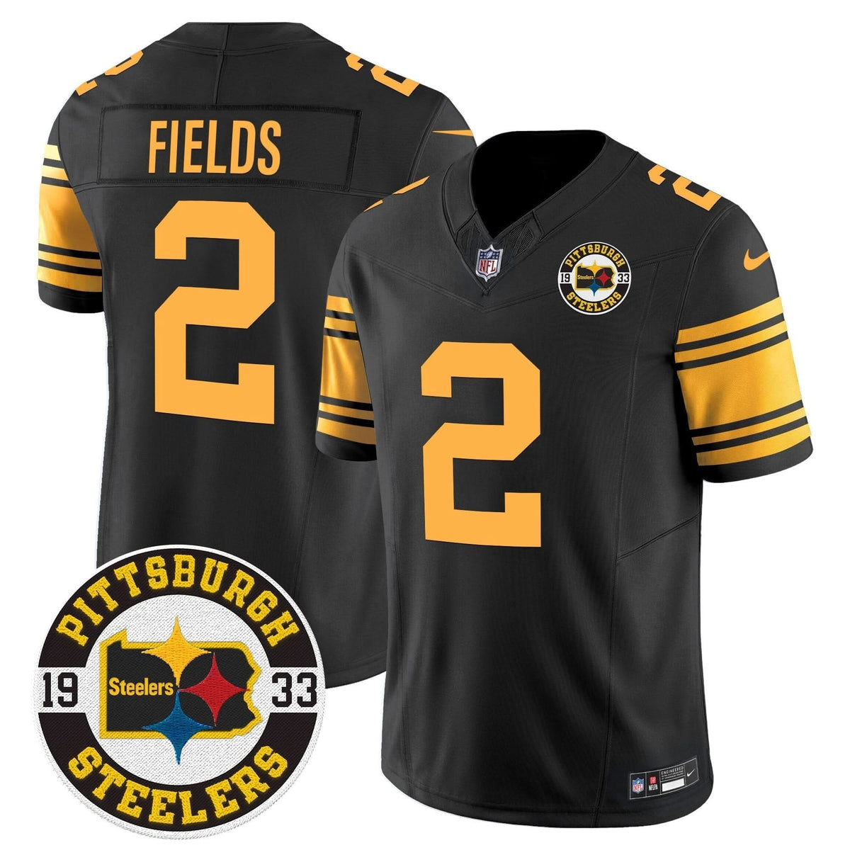 Steelers 2024 Vapor Limited Jersey - Est 1933 Patch - All Stitched - image 46