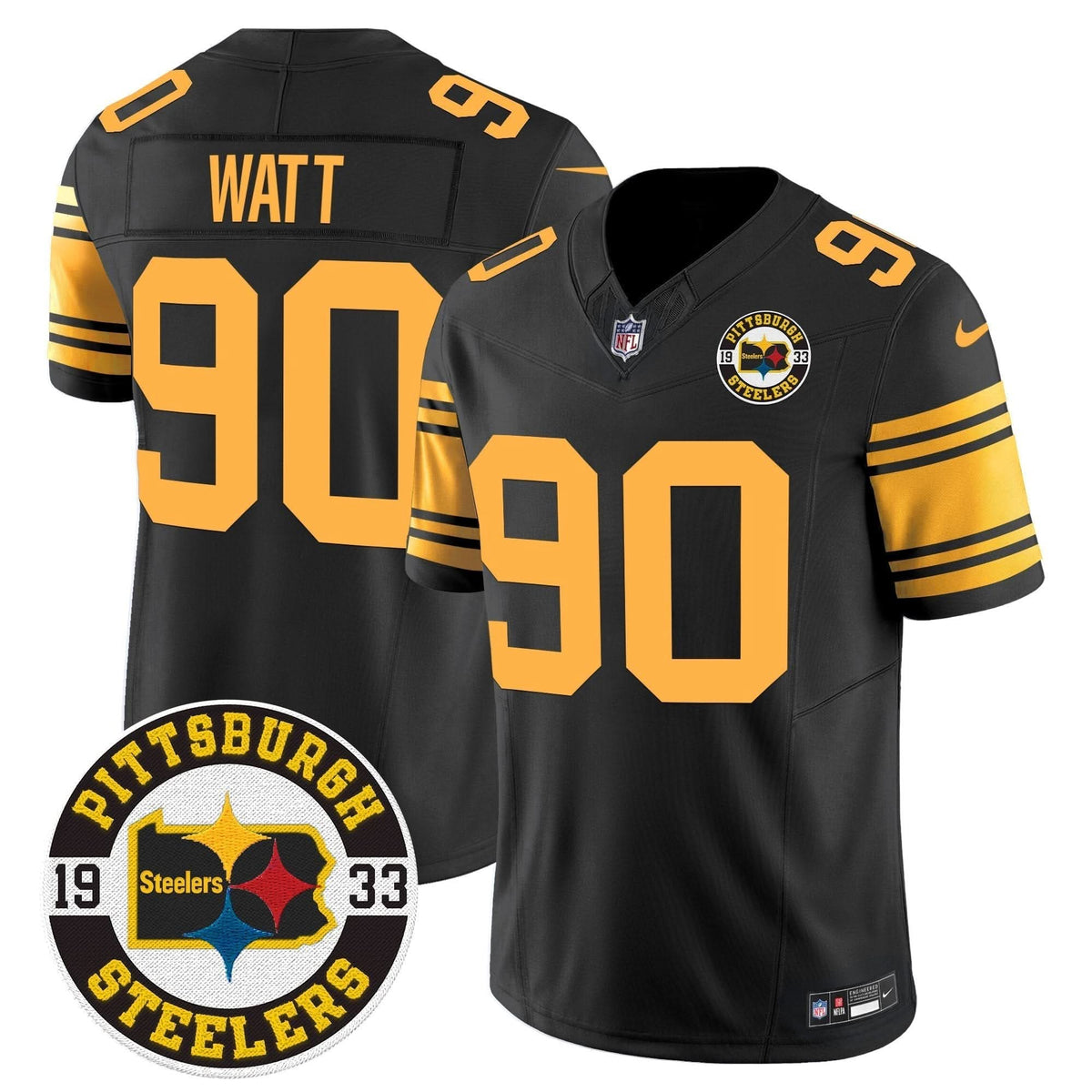 Steelers 2024 Vapor Limited Jersey - Est 1933 Patch - All Stitched - image 47
