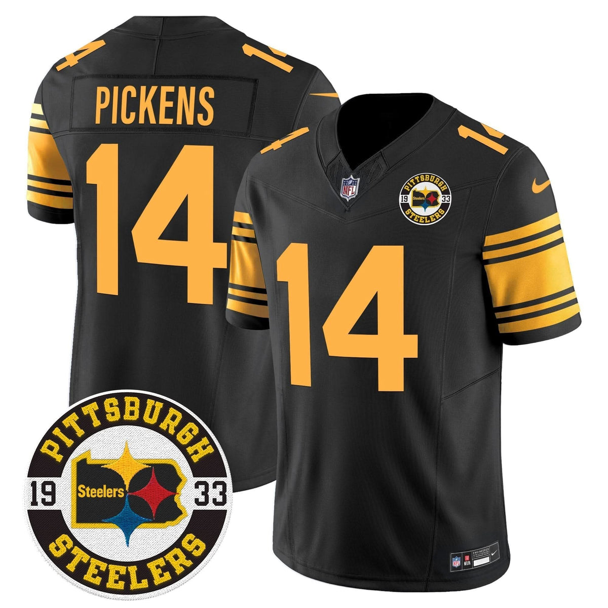 Steelers 2024 Vapor Limited Jersey - Est 1933 Patch - All Stitched - image 48