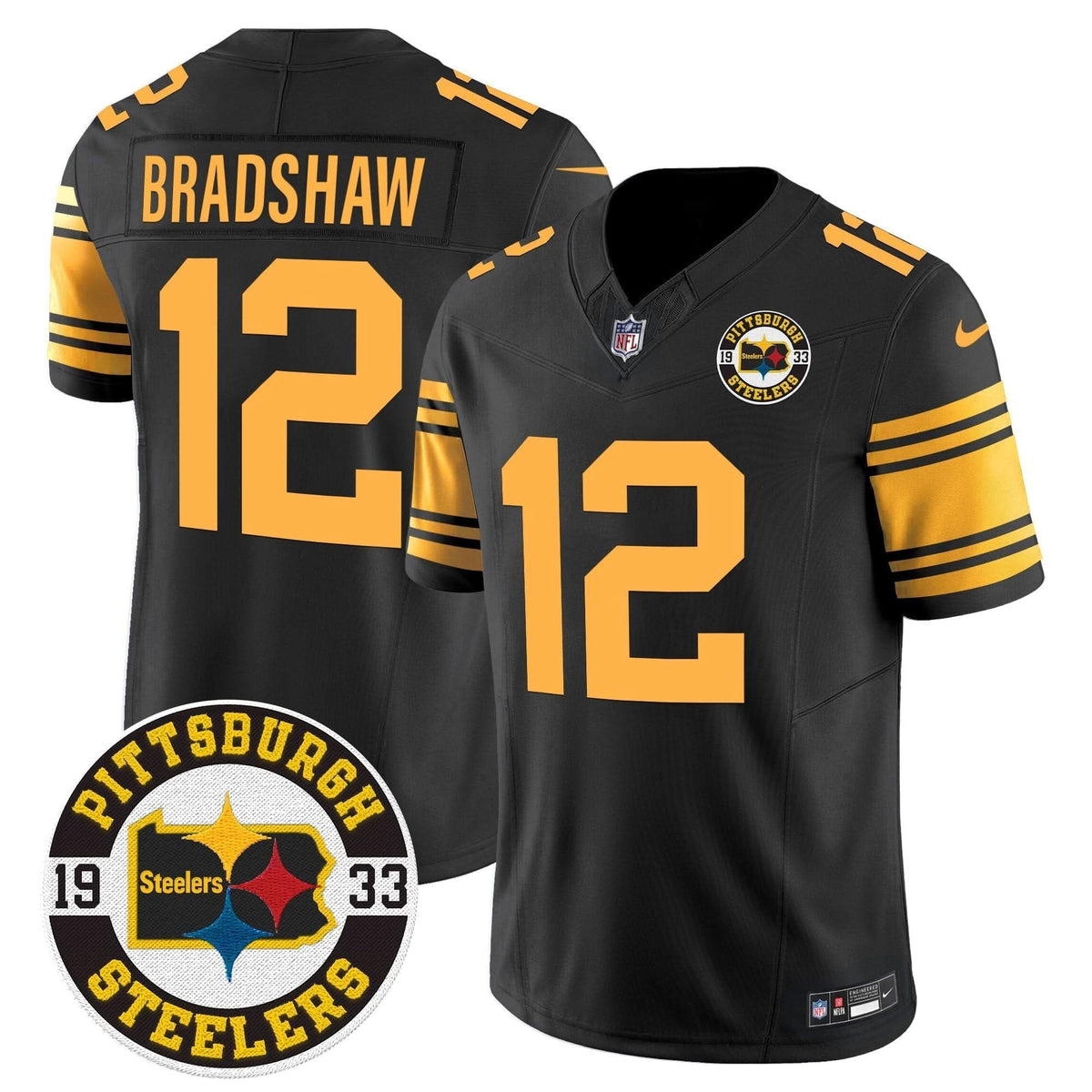 Steelers 2024 Vapor Limited Jersey - Est 1933 Patch - All Stitched - image 51