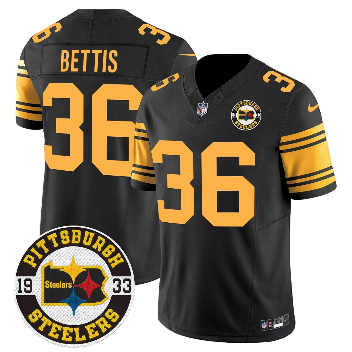 Steelers 2024 Vapor Limited Jersey - Est 1933 Patch - All Stitched - image 53