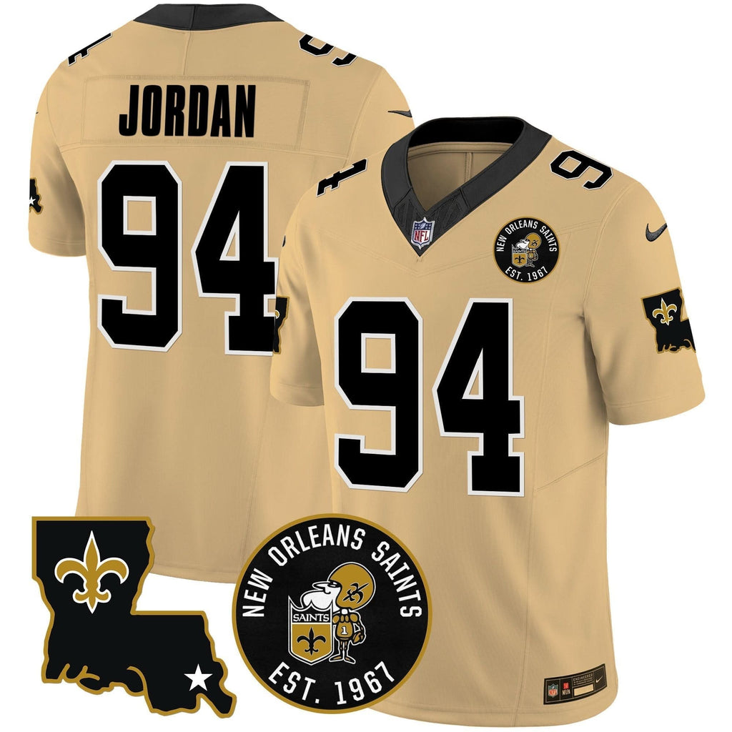 Saints EST. 1967 Patch Vapor Jersey - All Stitched - image 30