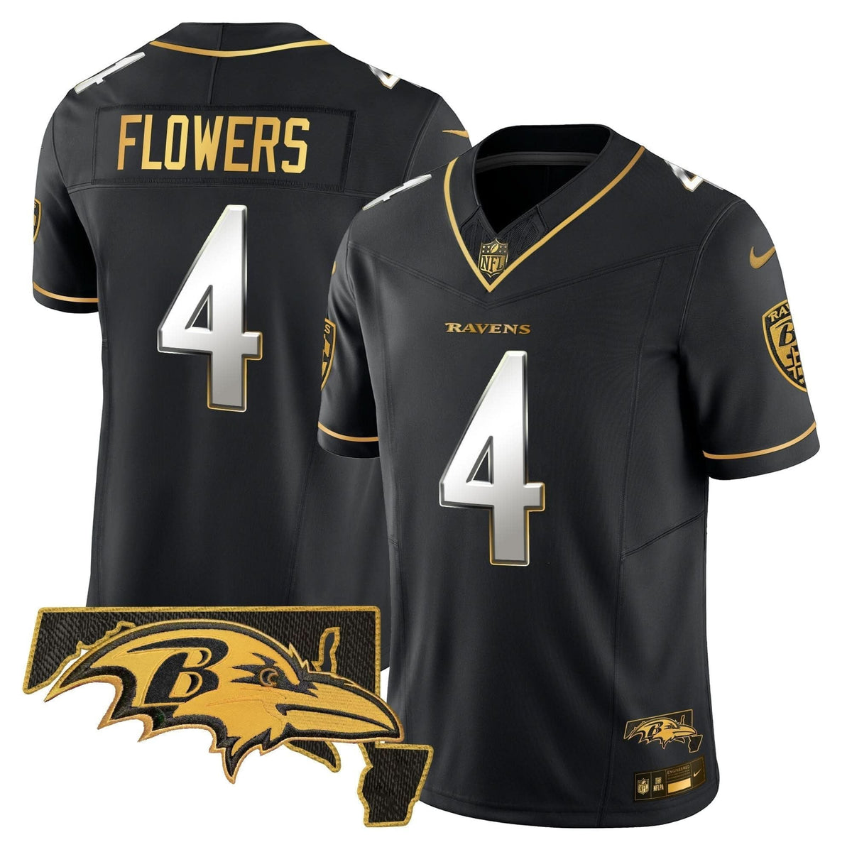 Ravens 2024 Gold Vapor Limited Jersey - All Stitched - image 37