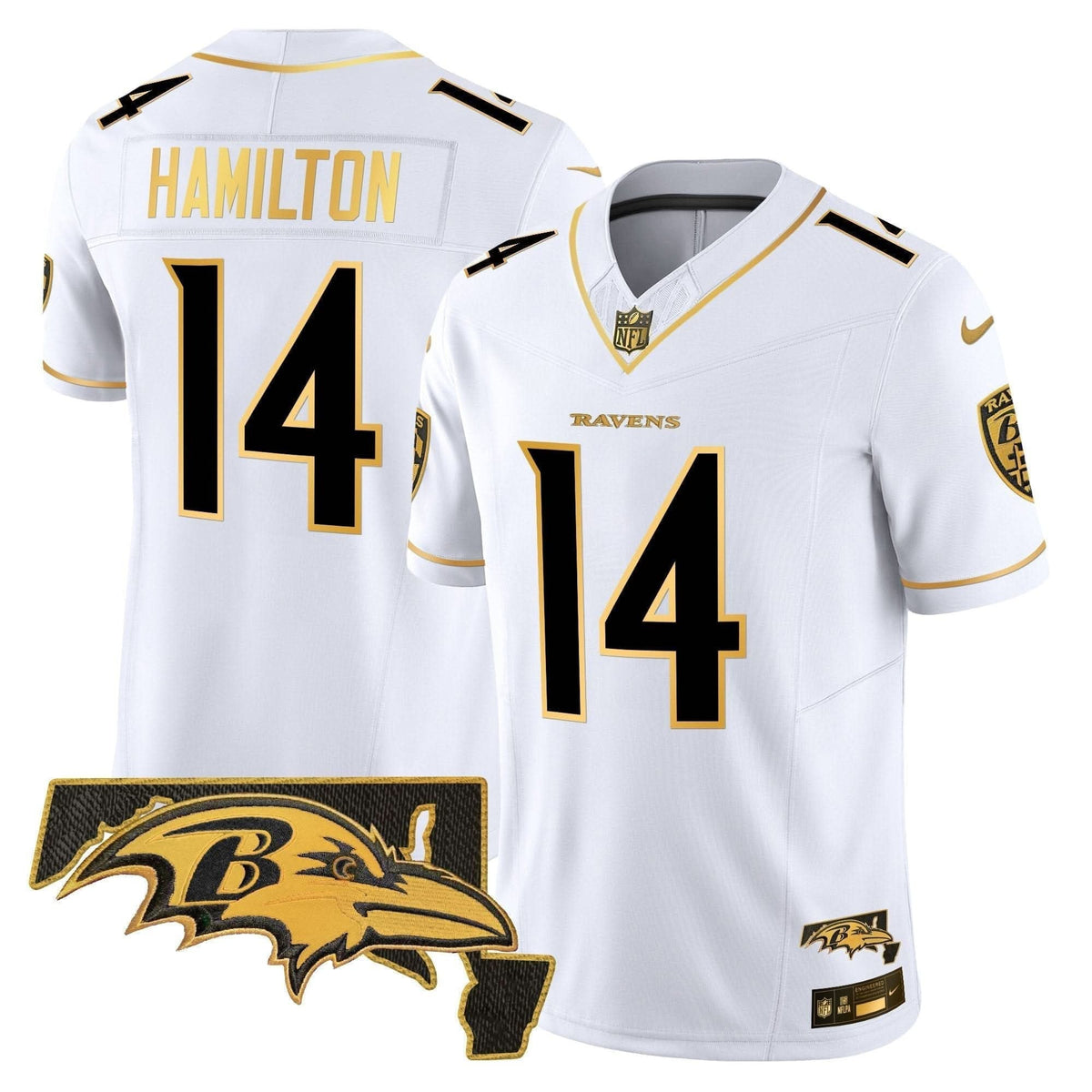 Ravens 2024 Gold Vapor Limited Jersey - All Stitched - image 14