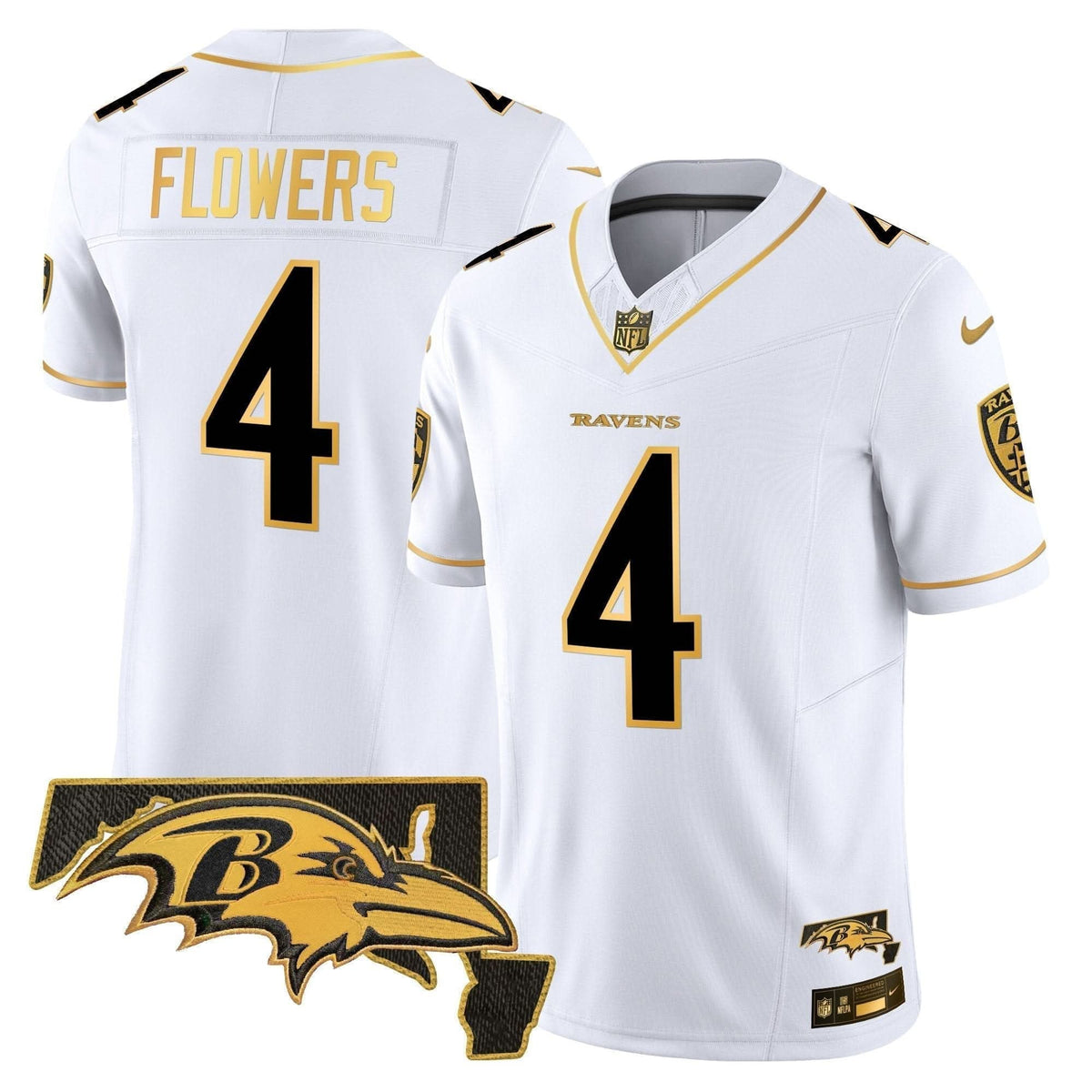 Ravens 2024 Gold Vapor Limited Jersey - All Stitched - image 17