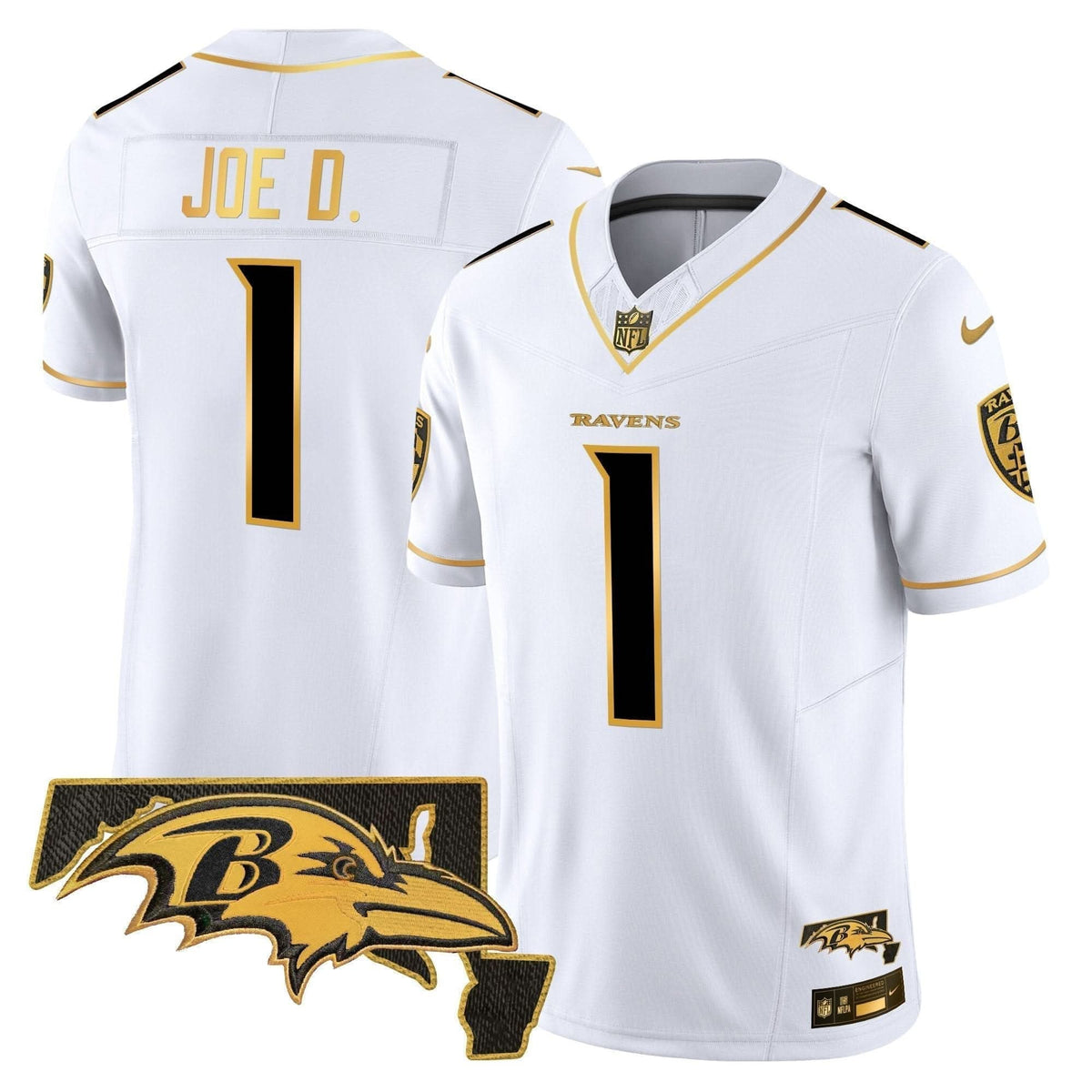 Ravens 2024 Gold Vapor Limited Jersey - All Stitched - image 19